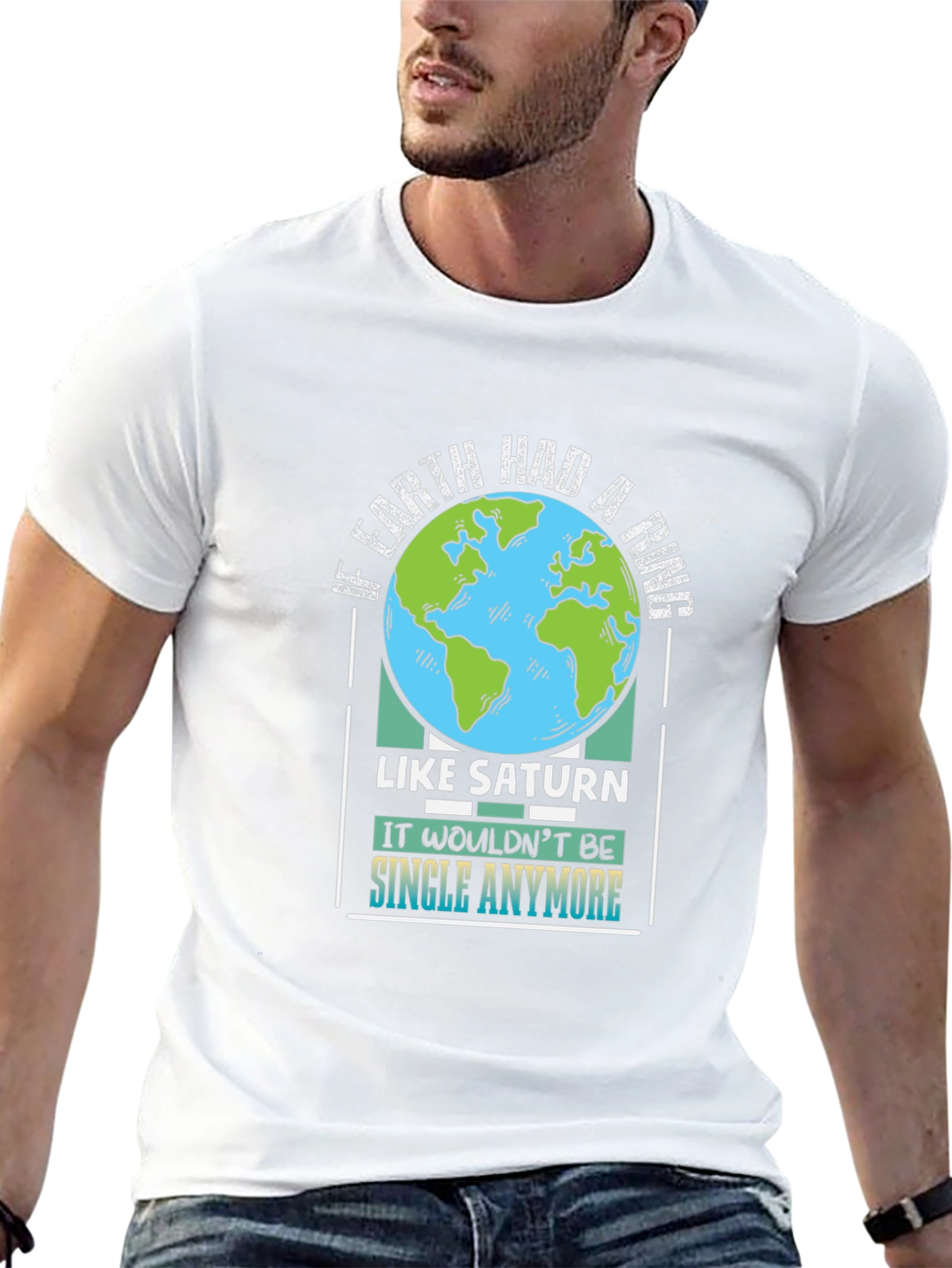 Earth Ring Saturn Joke T-Shirt