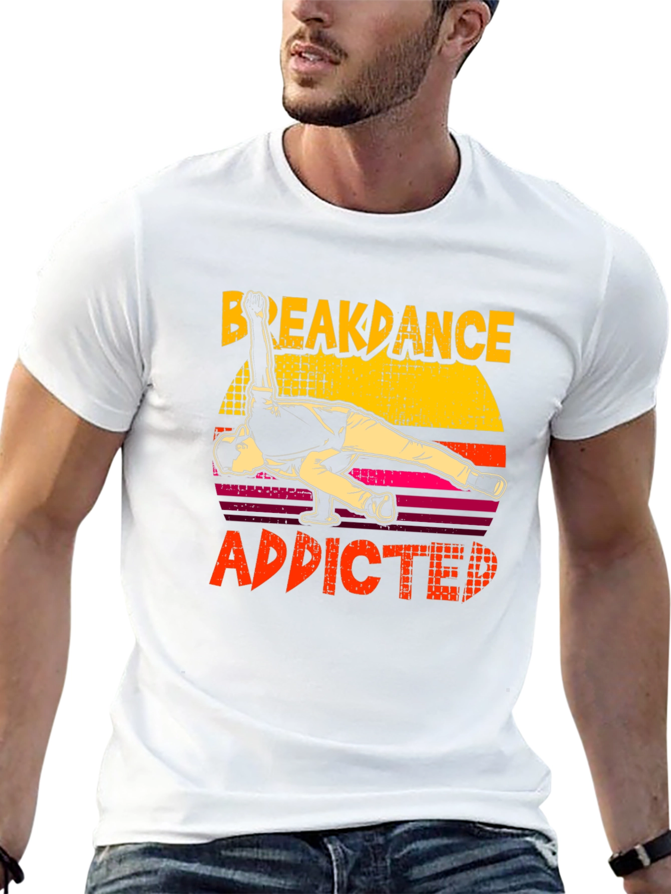 Breakdance Addicted Graphic Tee - Black Cotton