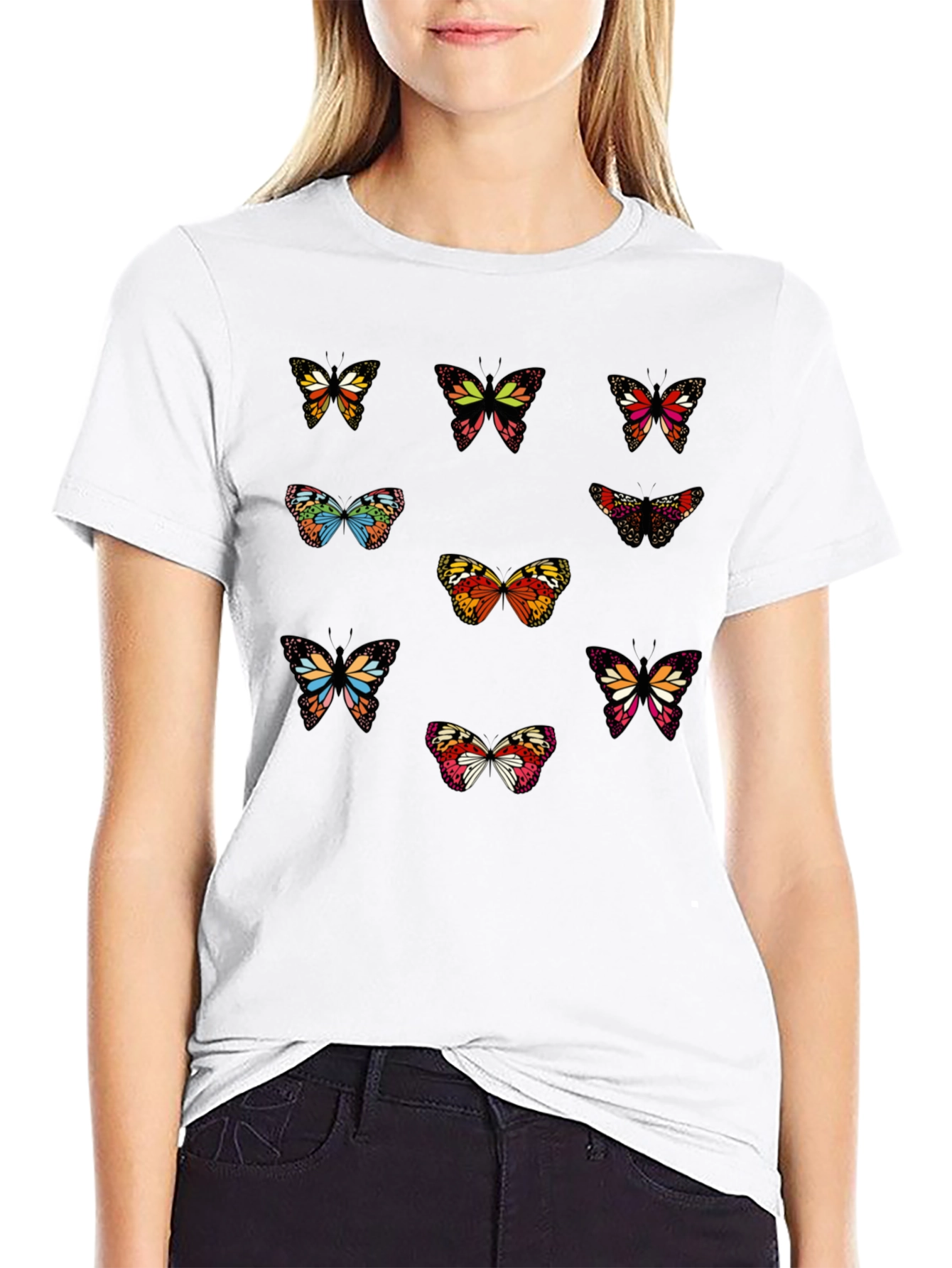 Butterfly Graphic Print T-Shirt