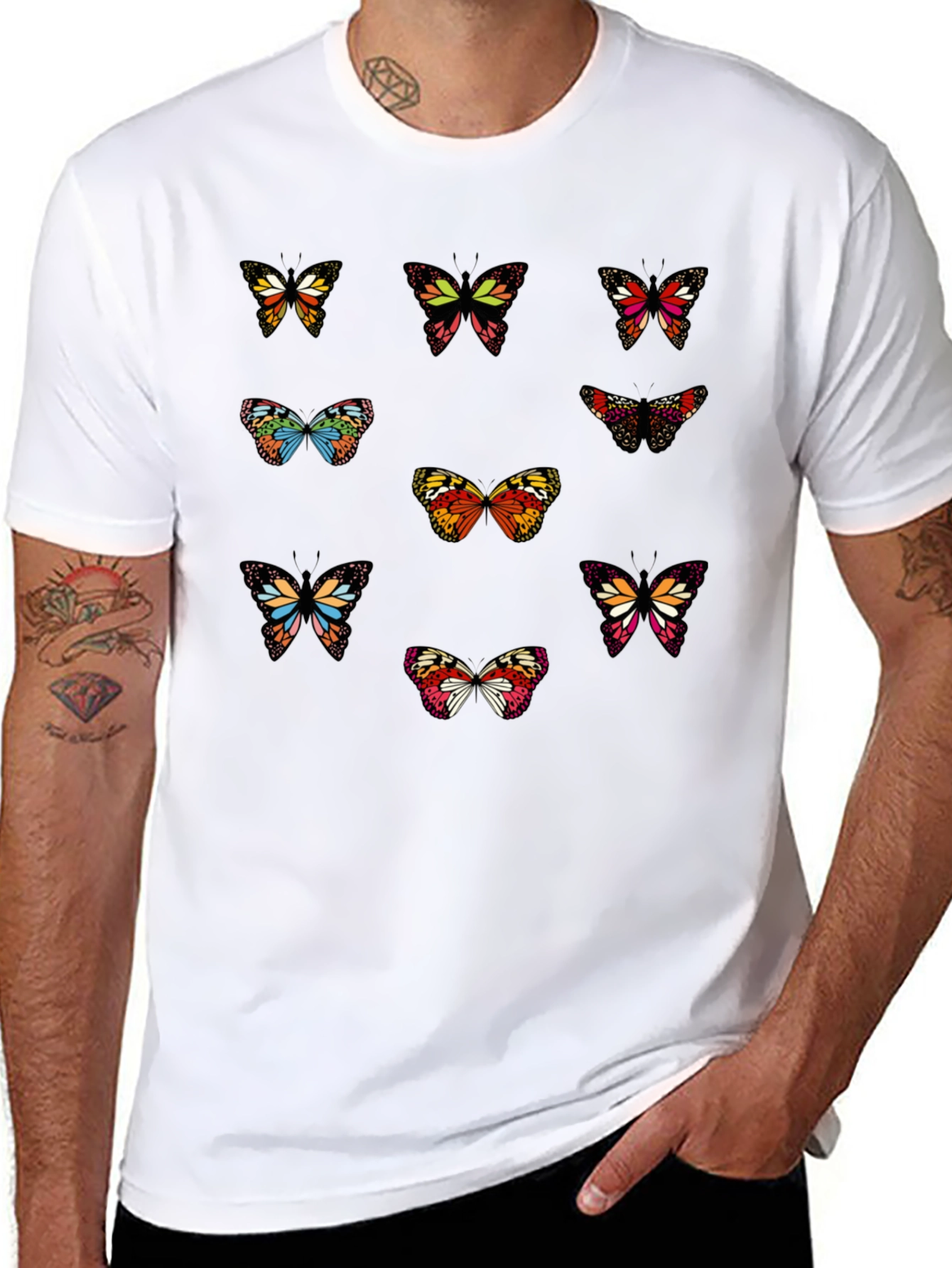 Butterfly Graphic Print T-Shirt