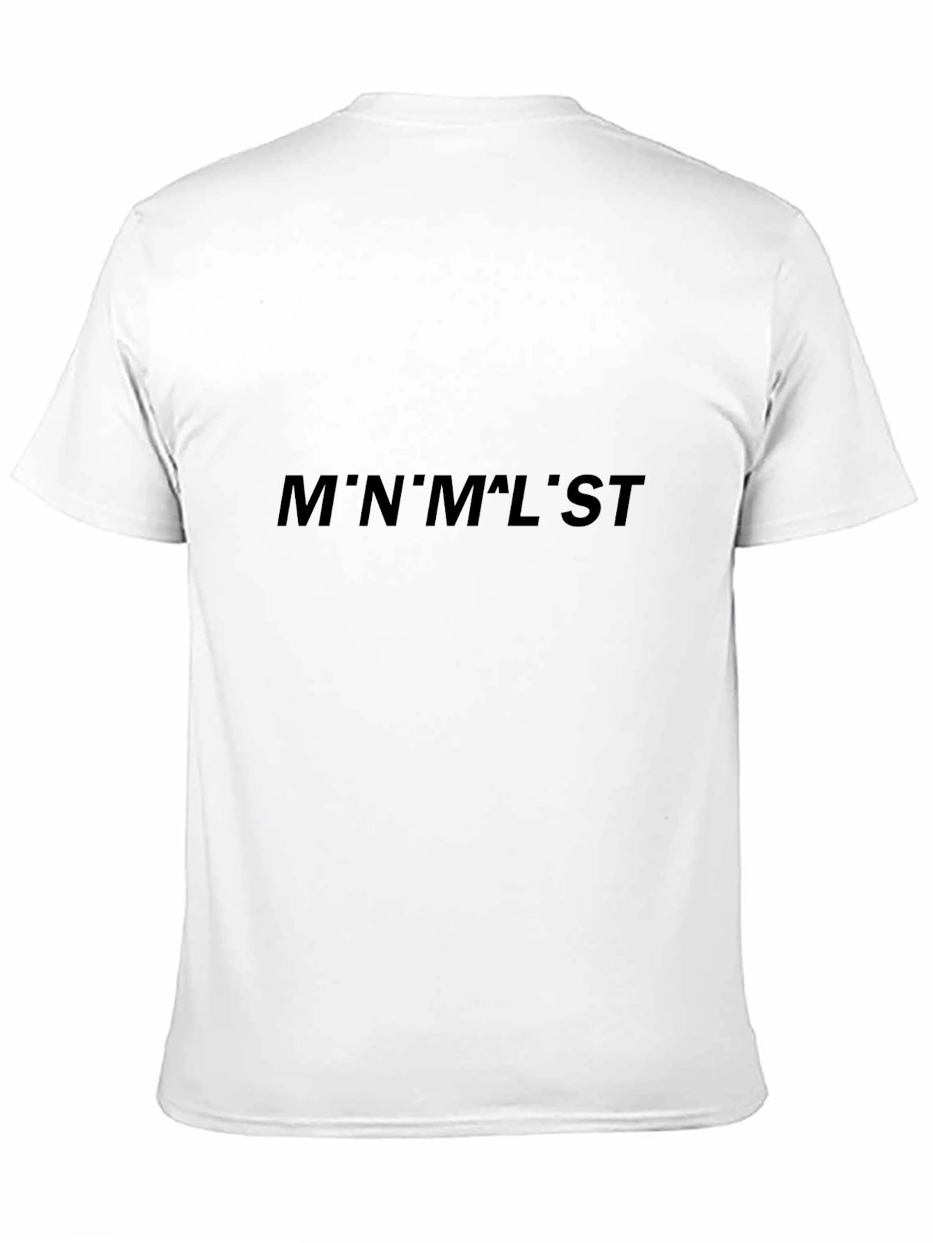 Minimalist Print Black T-Shirt