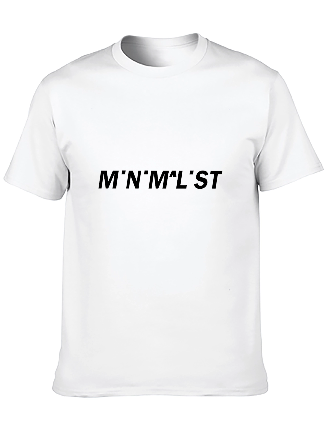 Minimalist Print Black T-Shirt