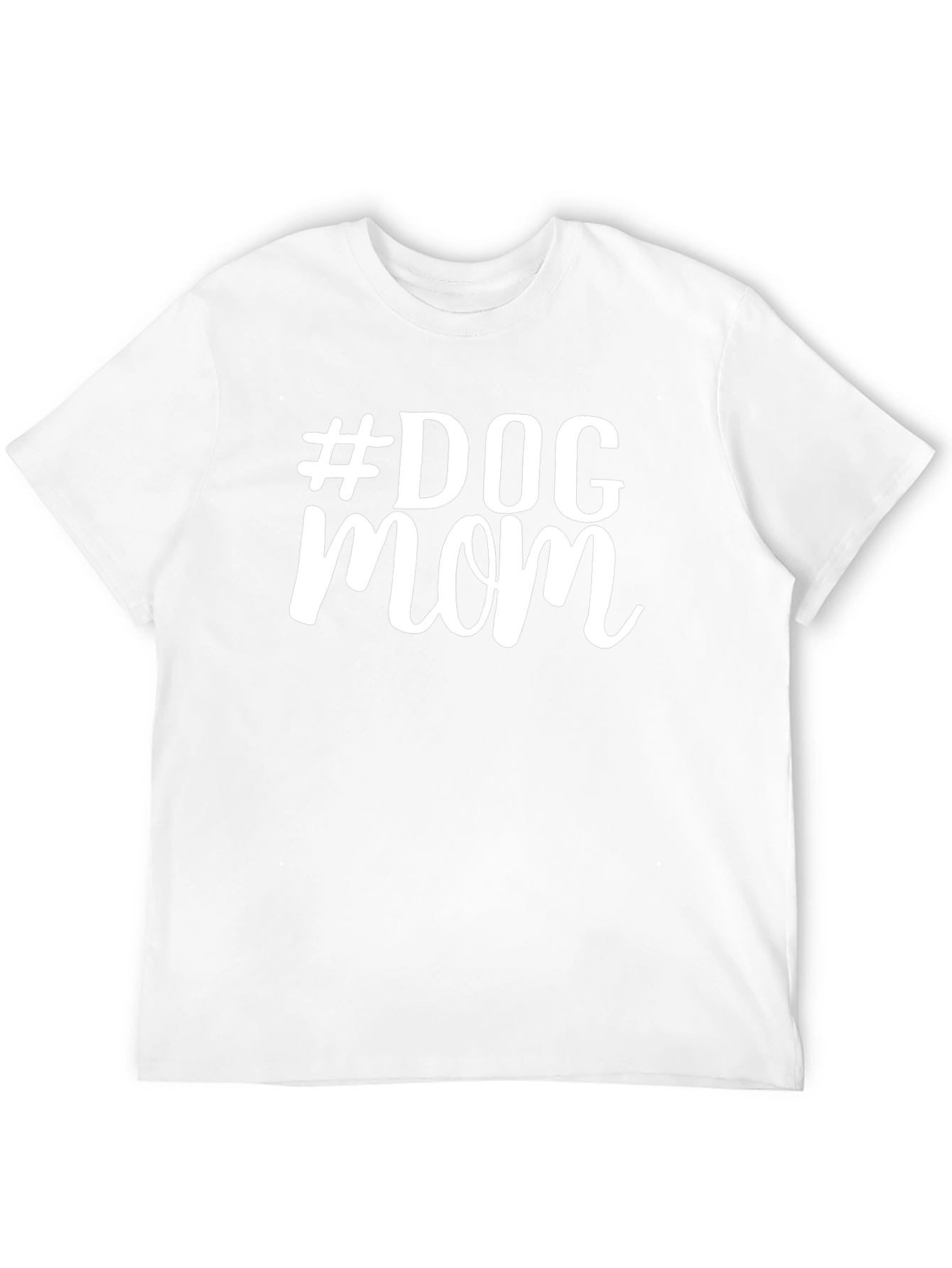 #Dog Mom Black T-Shirt - Stylish Pet Lover Apparel