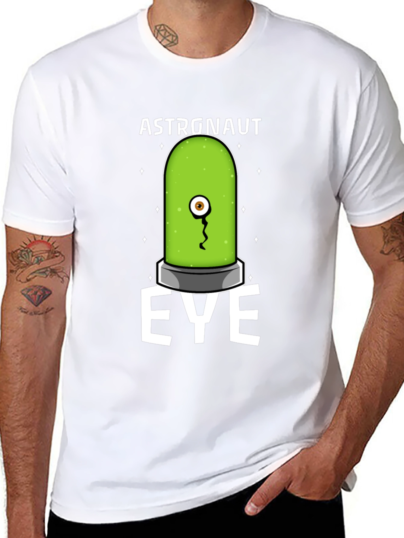 Astronaut Eye T-Shirt - Quirky Graphic Tee