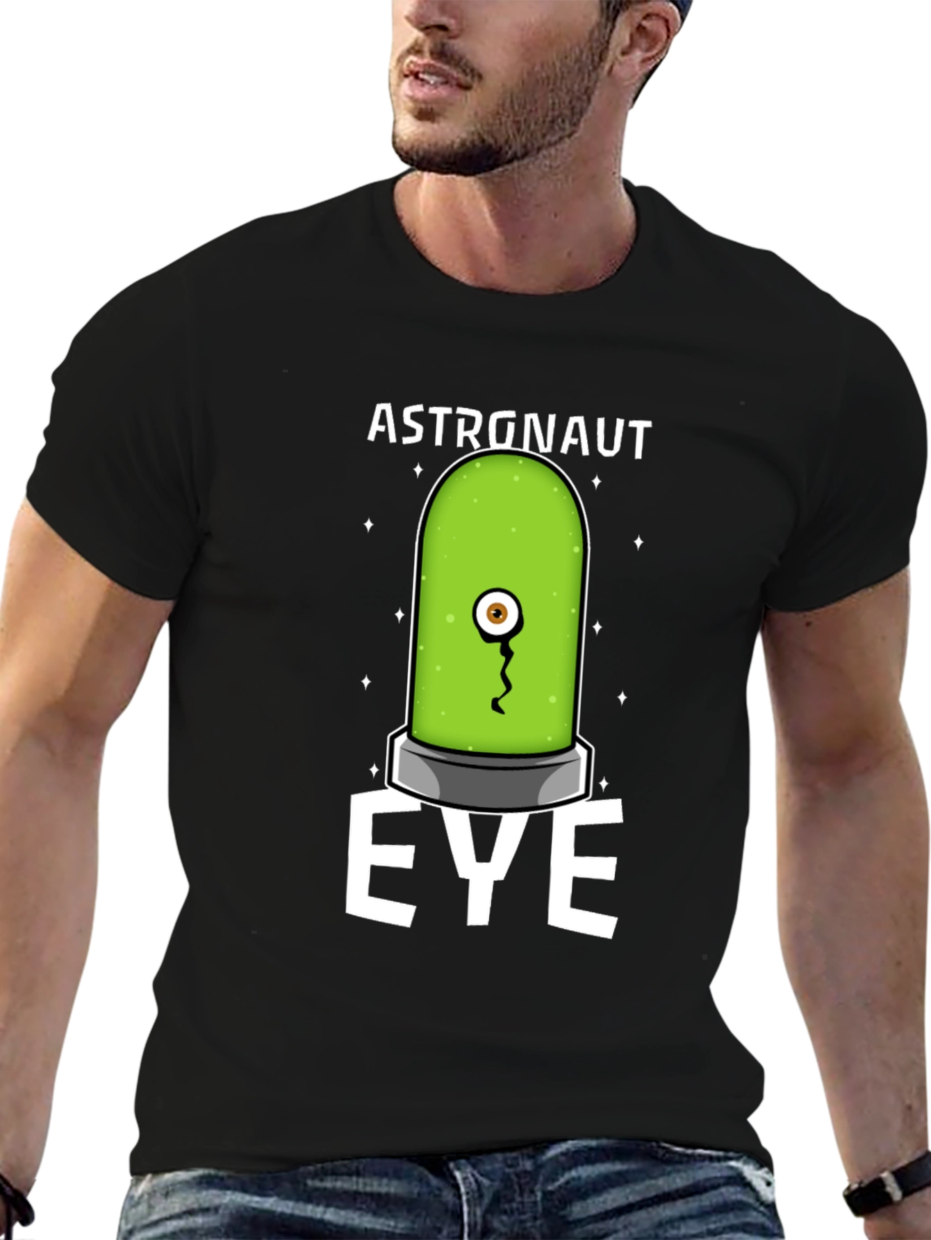 Astronaut Eye T-Shirt - Quirky Graphic Tee