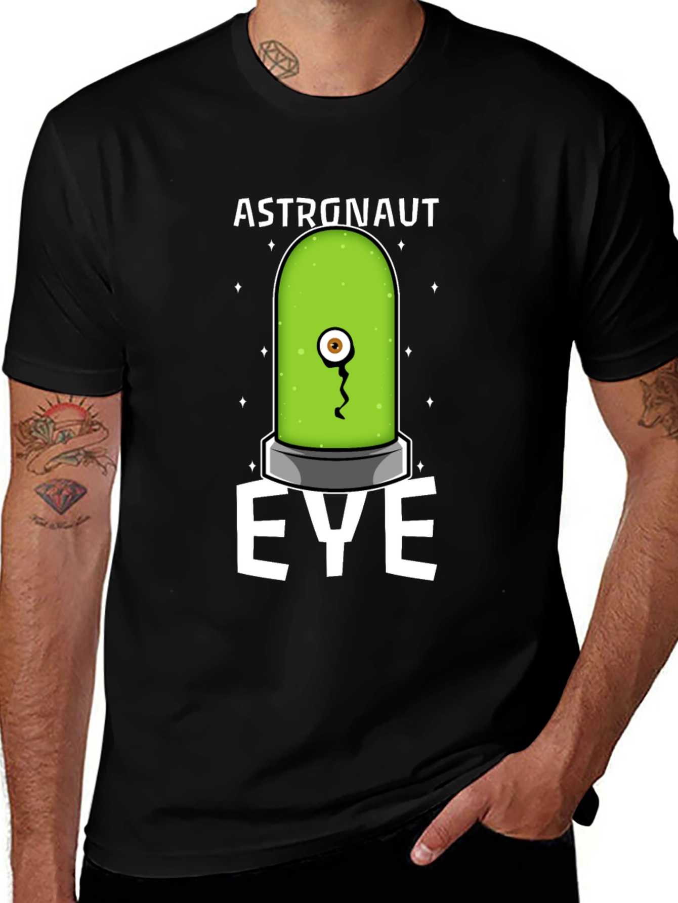Astronaut Eye T-Shirt - Quirky Graphic Tee