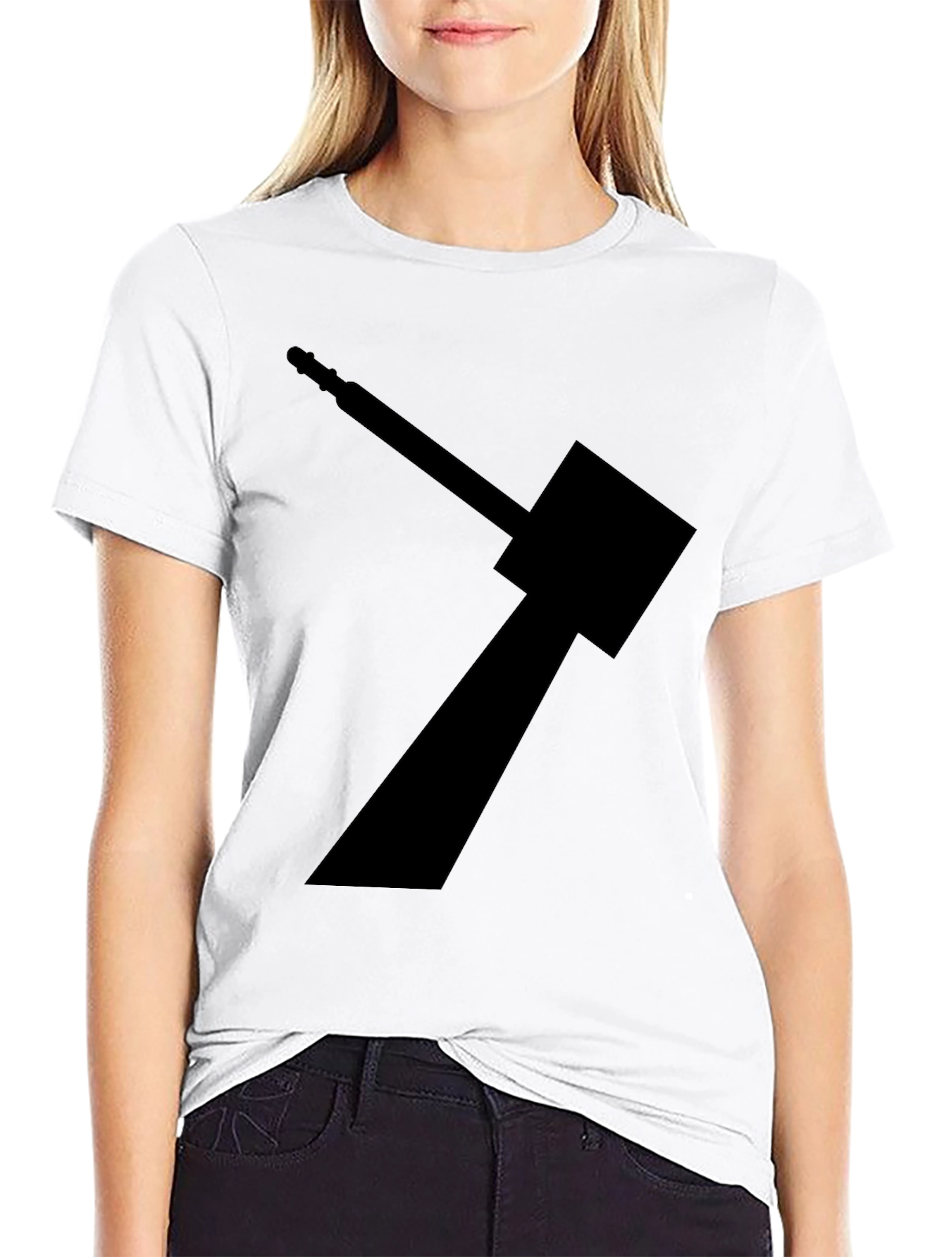 Hammer Silhouette Graphic Print Tee