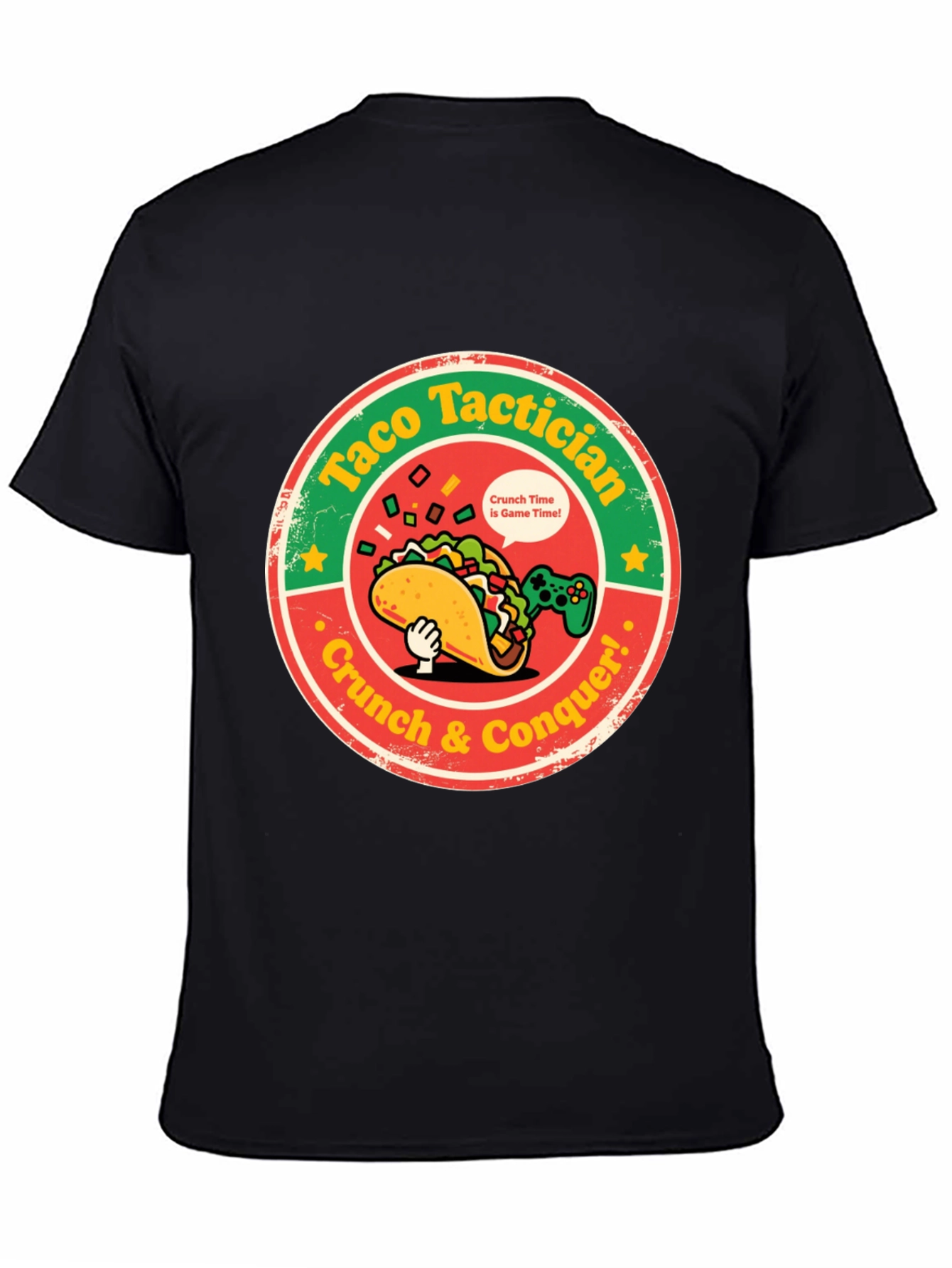 Taco Tactician T-Shirt: Crunch & Conquer!