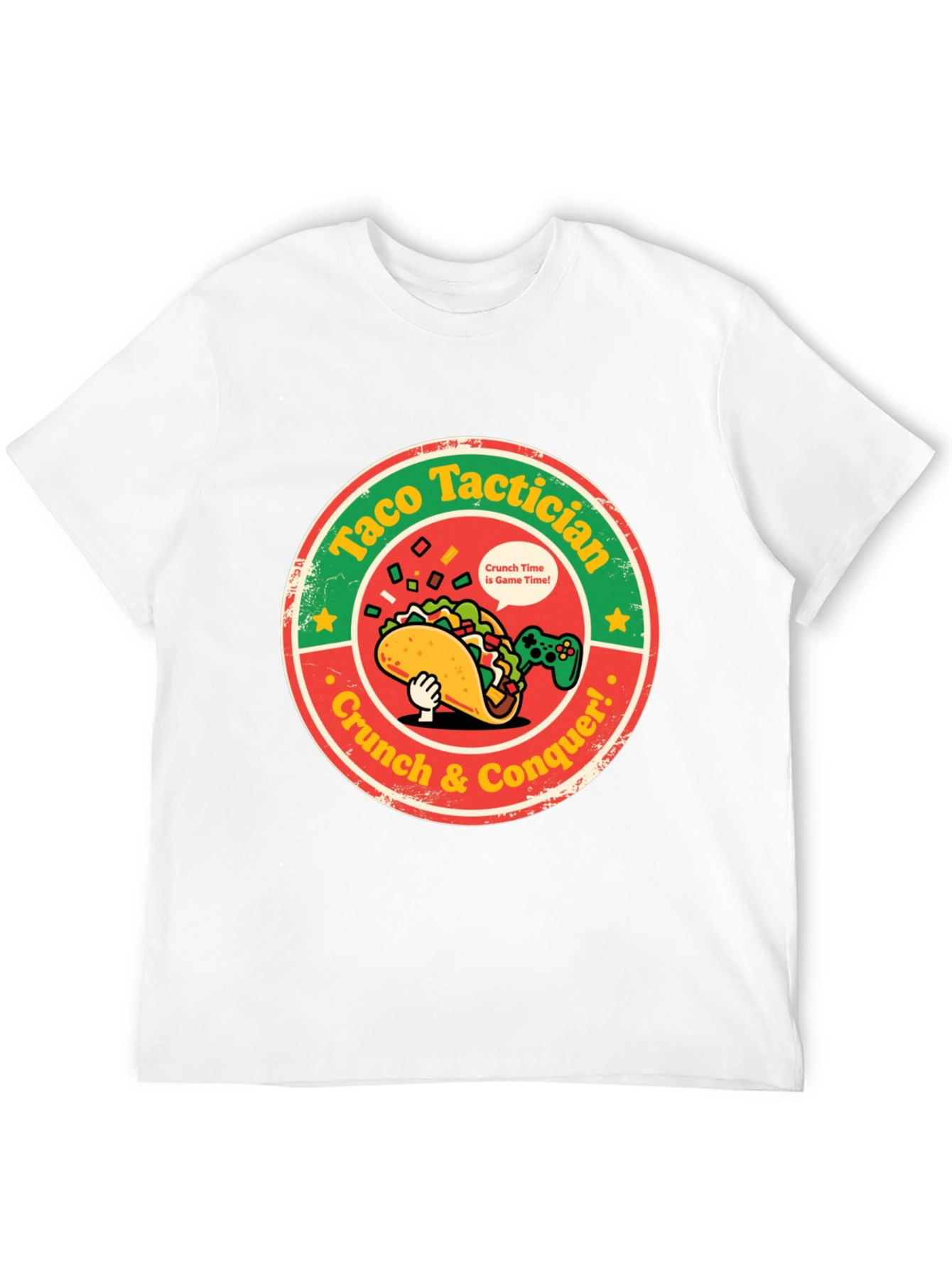 Taco Tactician T-Shirt: Crunch & Conquer!
