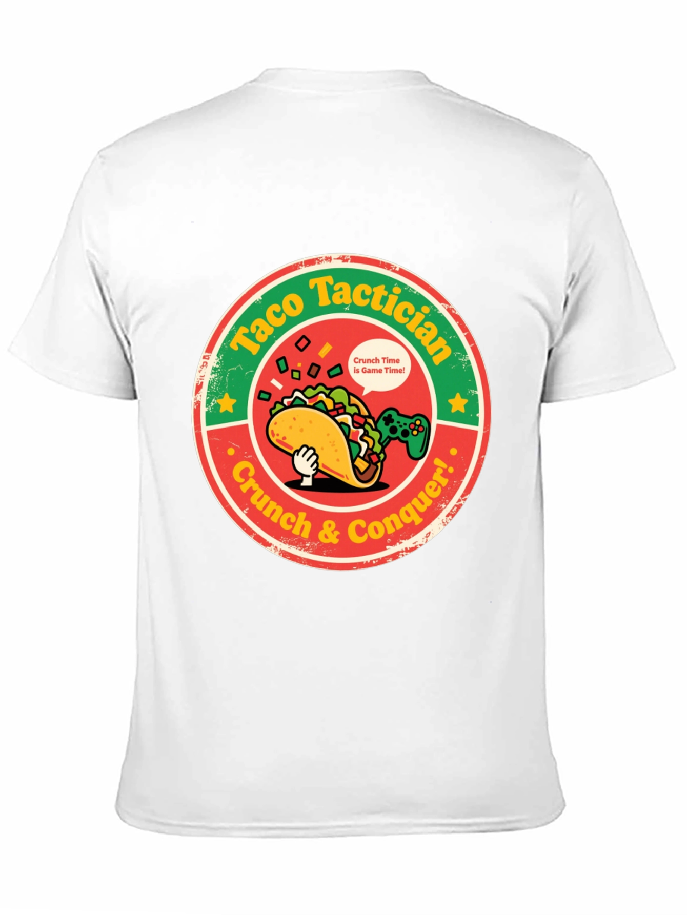 Taco Tactician T-Shirt: Crunch & Conquer!