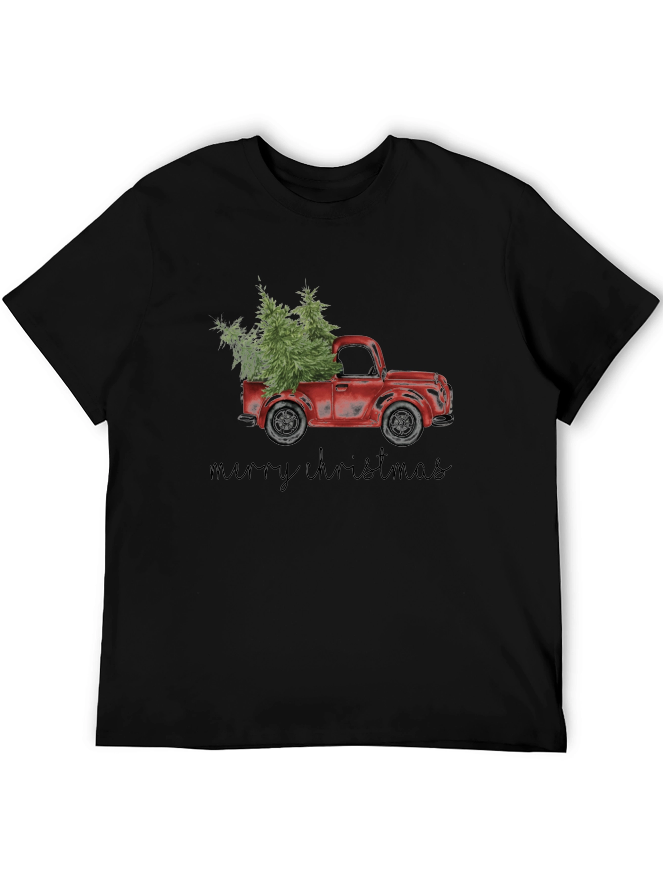 Merry Christmas Truck Graphic Tee
