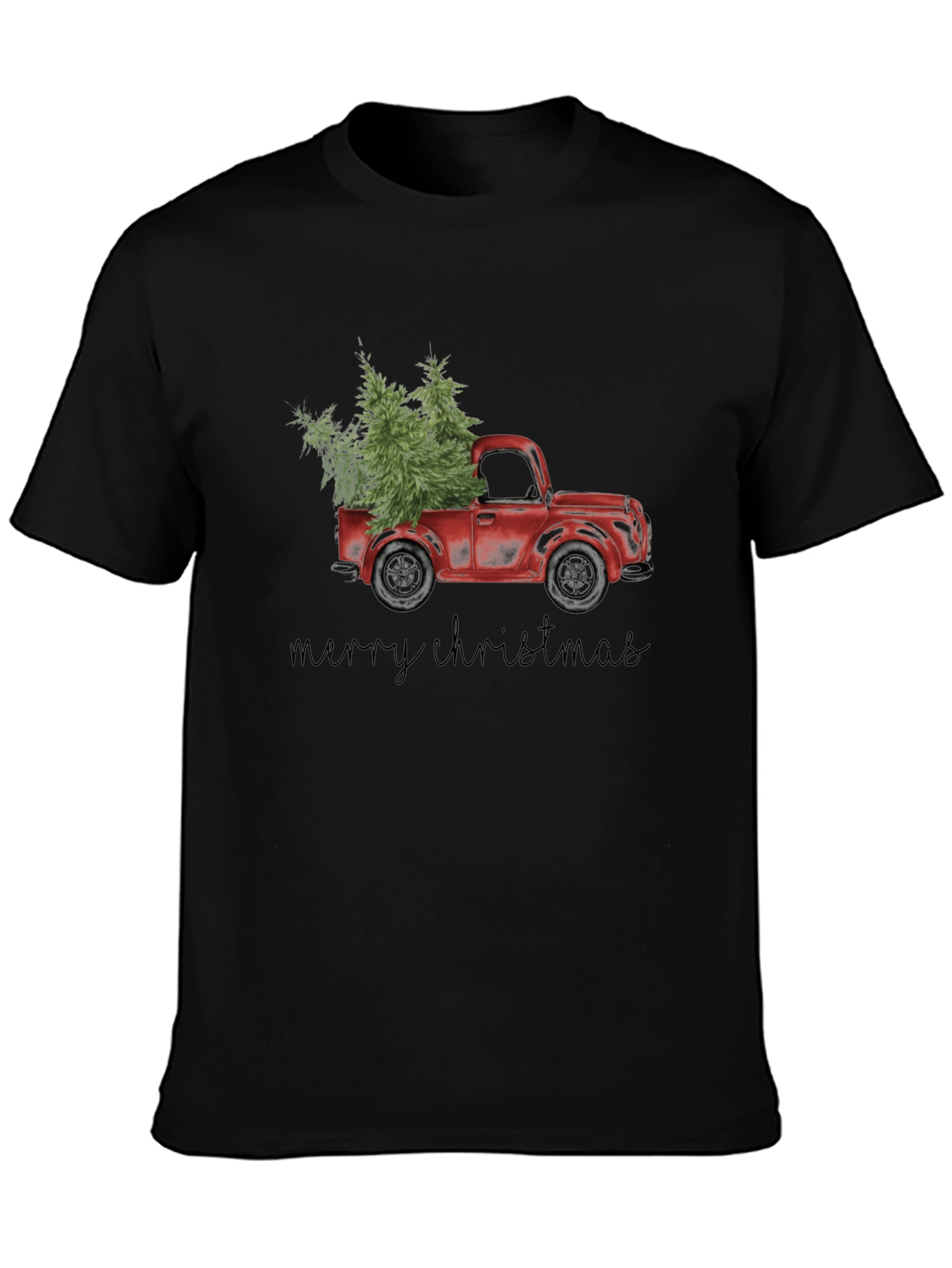 Merry Christmas Truck Graphic Tee