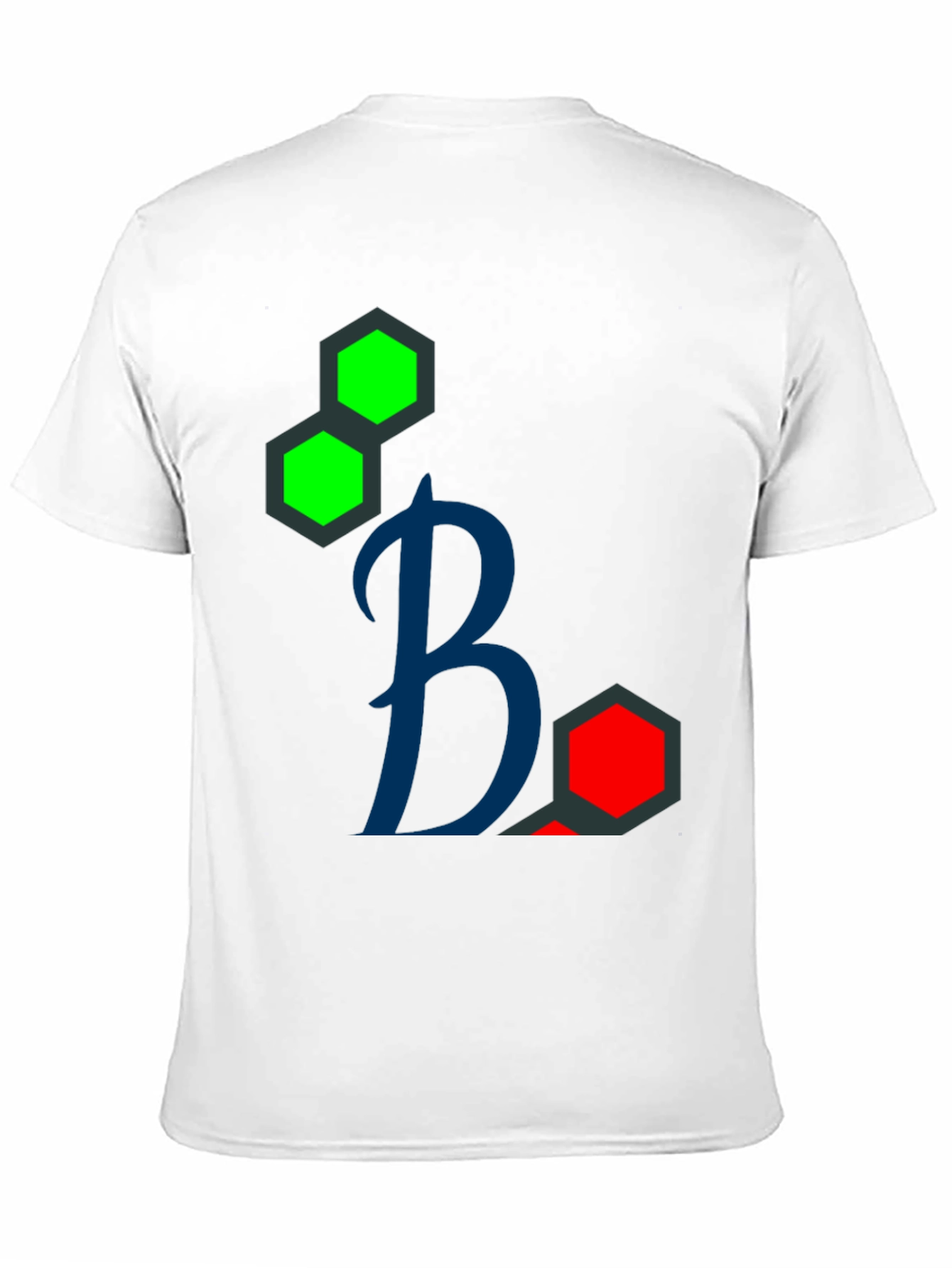 Geometric Design Black T-Shirt