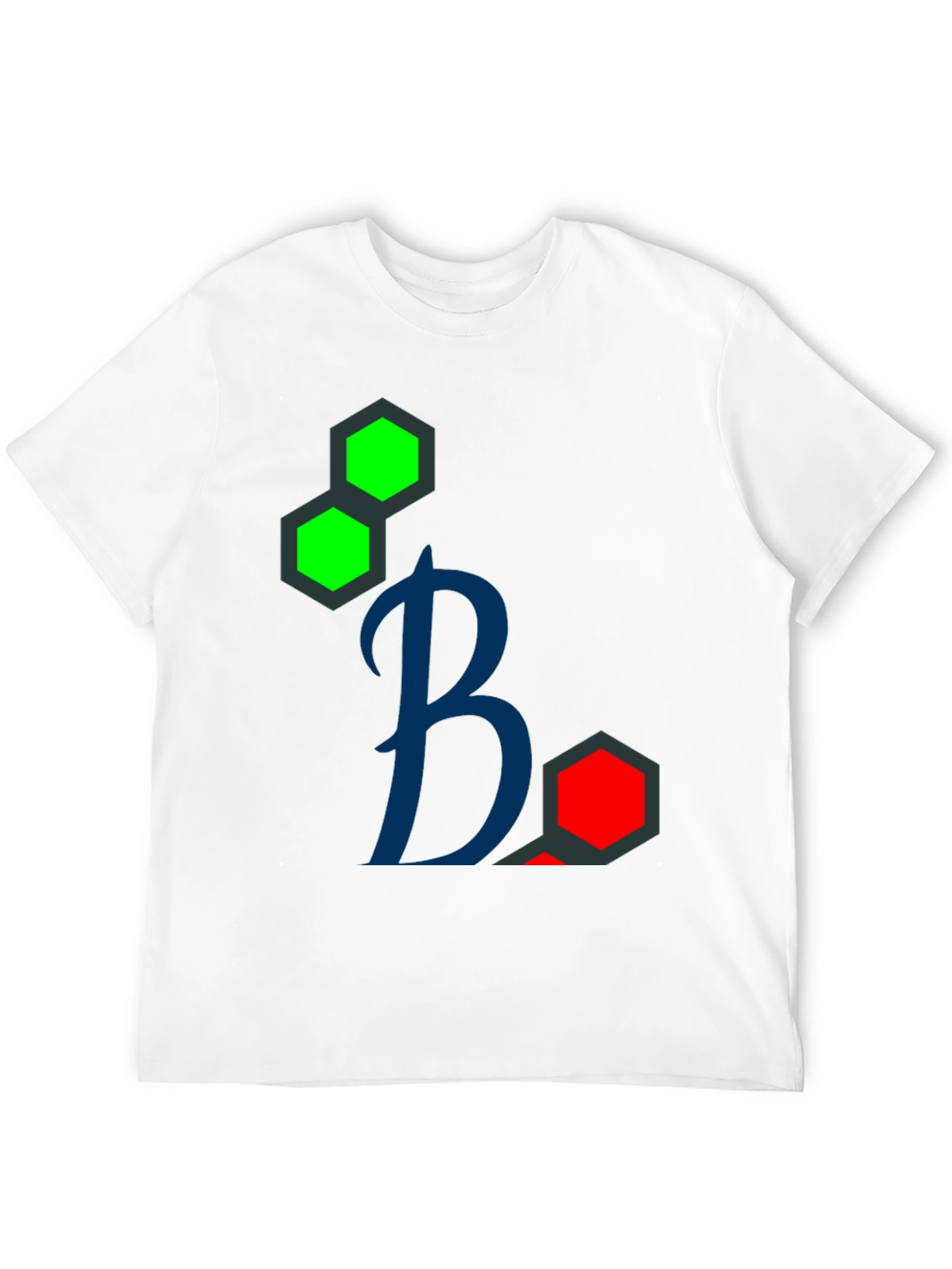 Geometric Design Black T-Shirt
