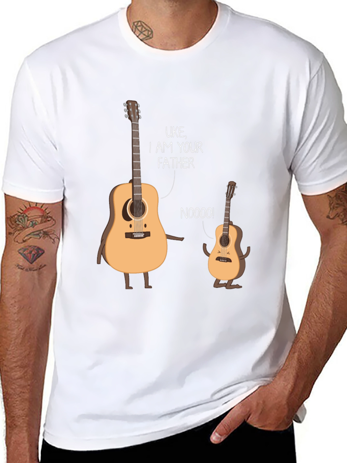 Uke I Am Your Father Black T-Shirt