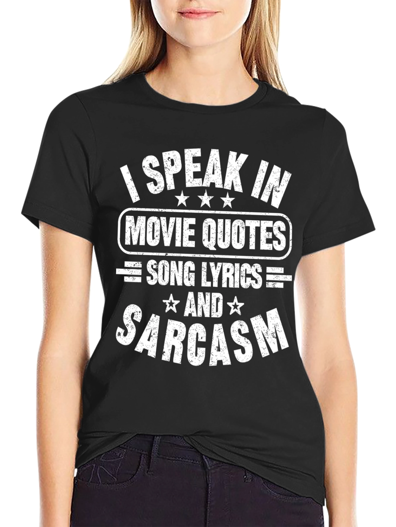 I Speak In Movie Quotes Sarcasm T-Shirt