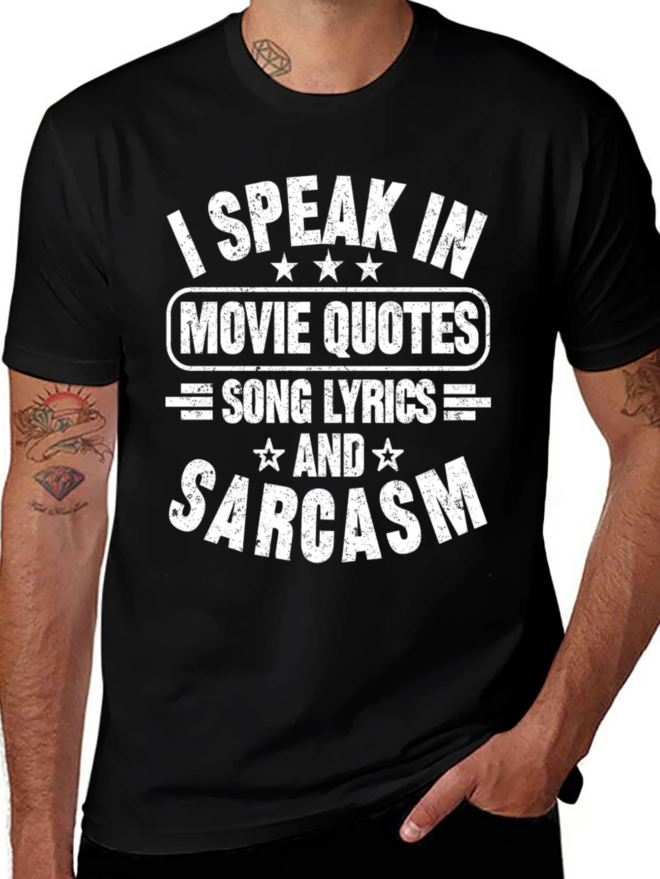 I Speak In Movie Quotes Sarcasm T-Shirt