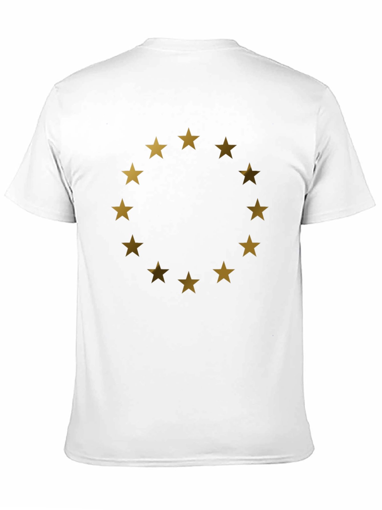 EU Stars Graphic T-Shirt - Black Cotton Tee