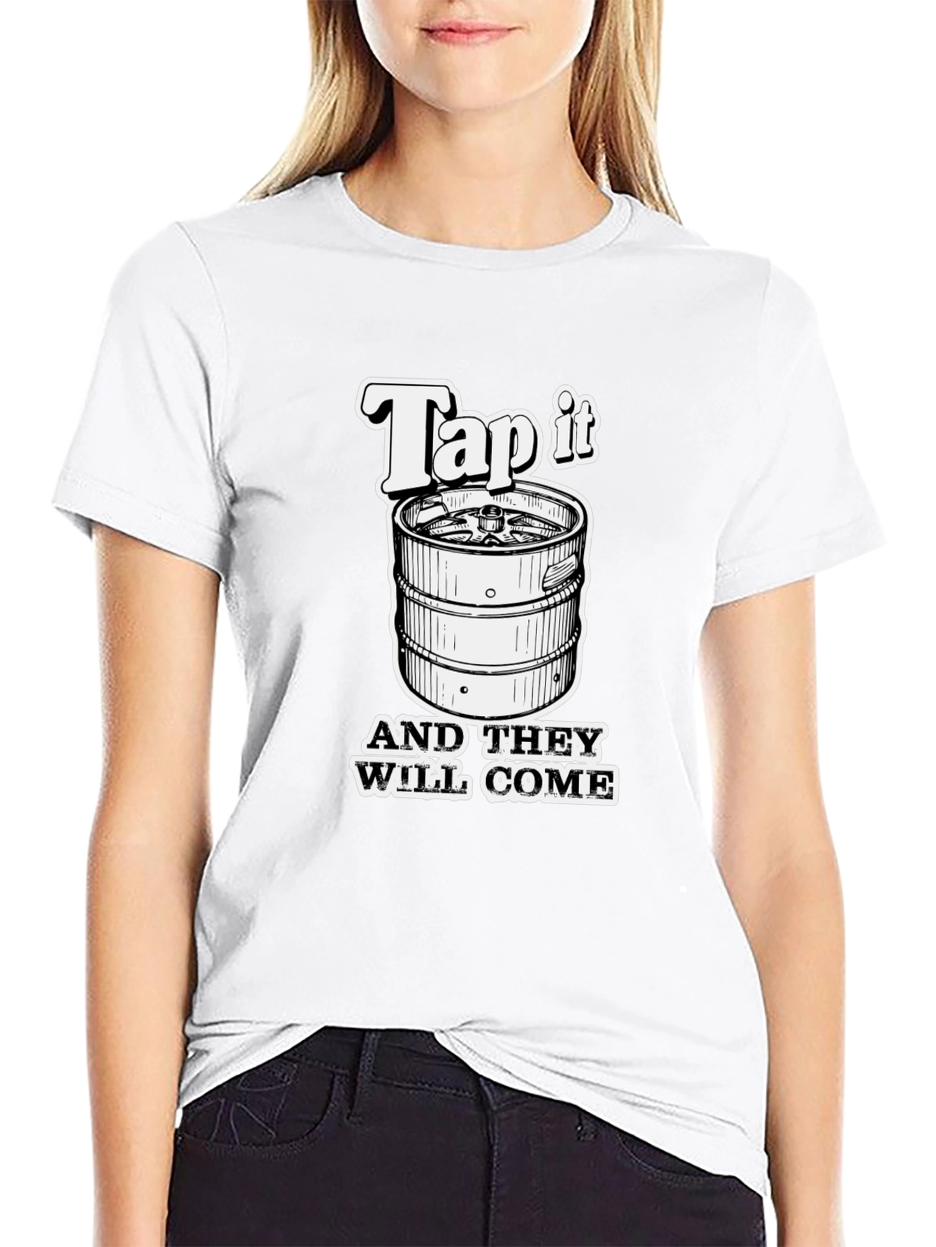 Tap It Funny Beer Keg T-Shirt