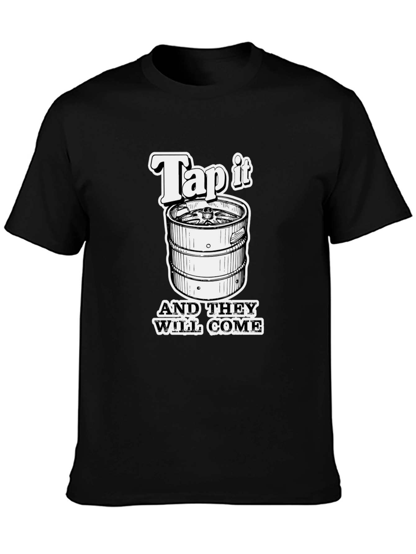 Tap It Funny Beer Keg T-Shirt