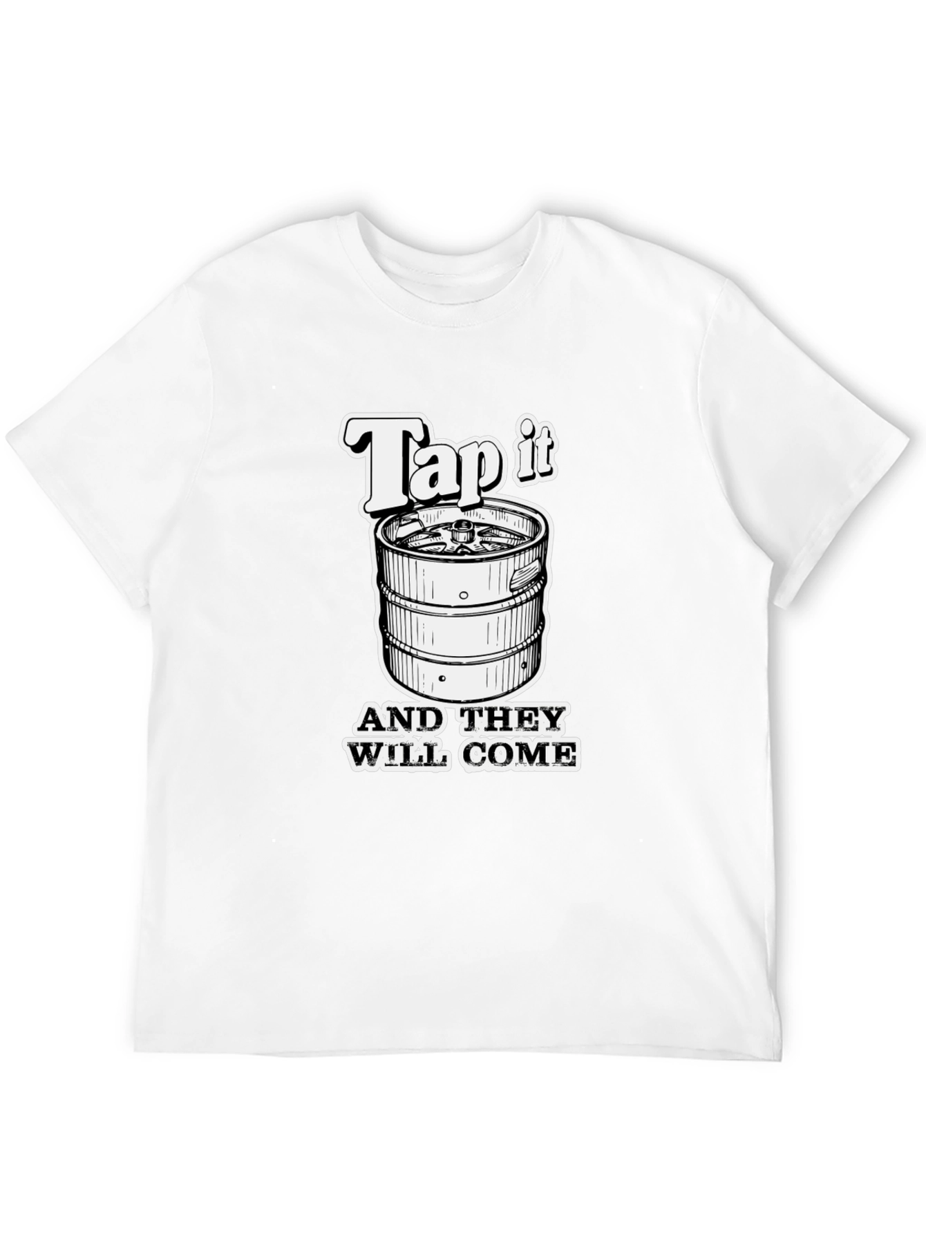 Tap It Funny Beer Keg T-Shirt