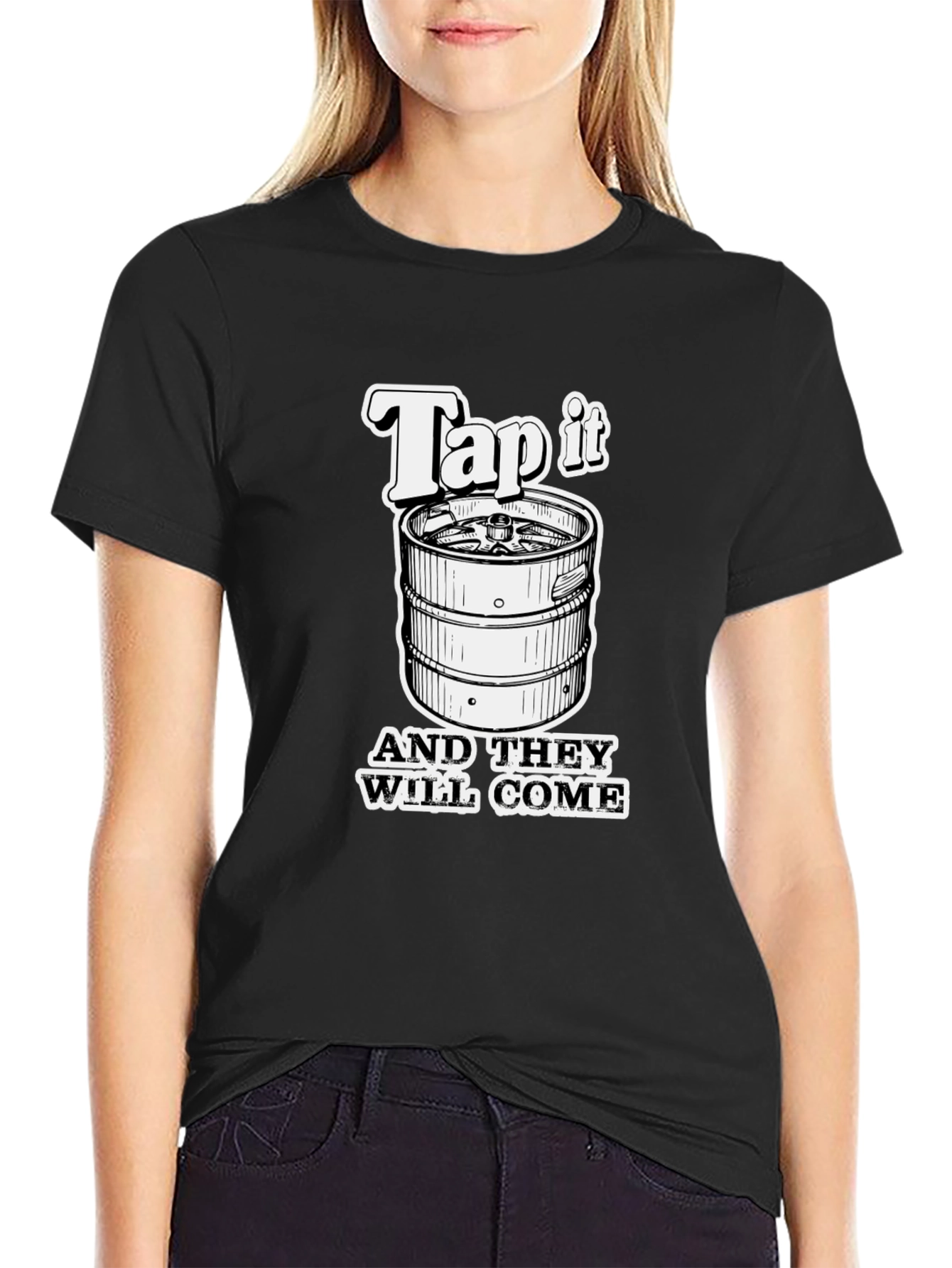 Tap It Funny Beer Keg T-Shirt