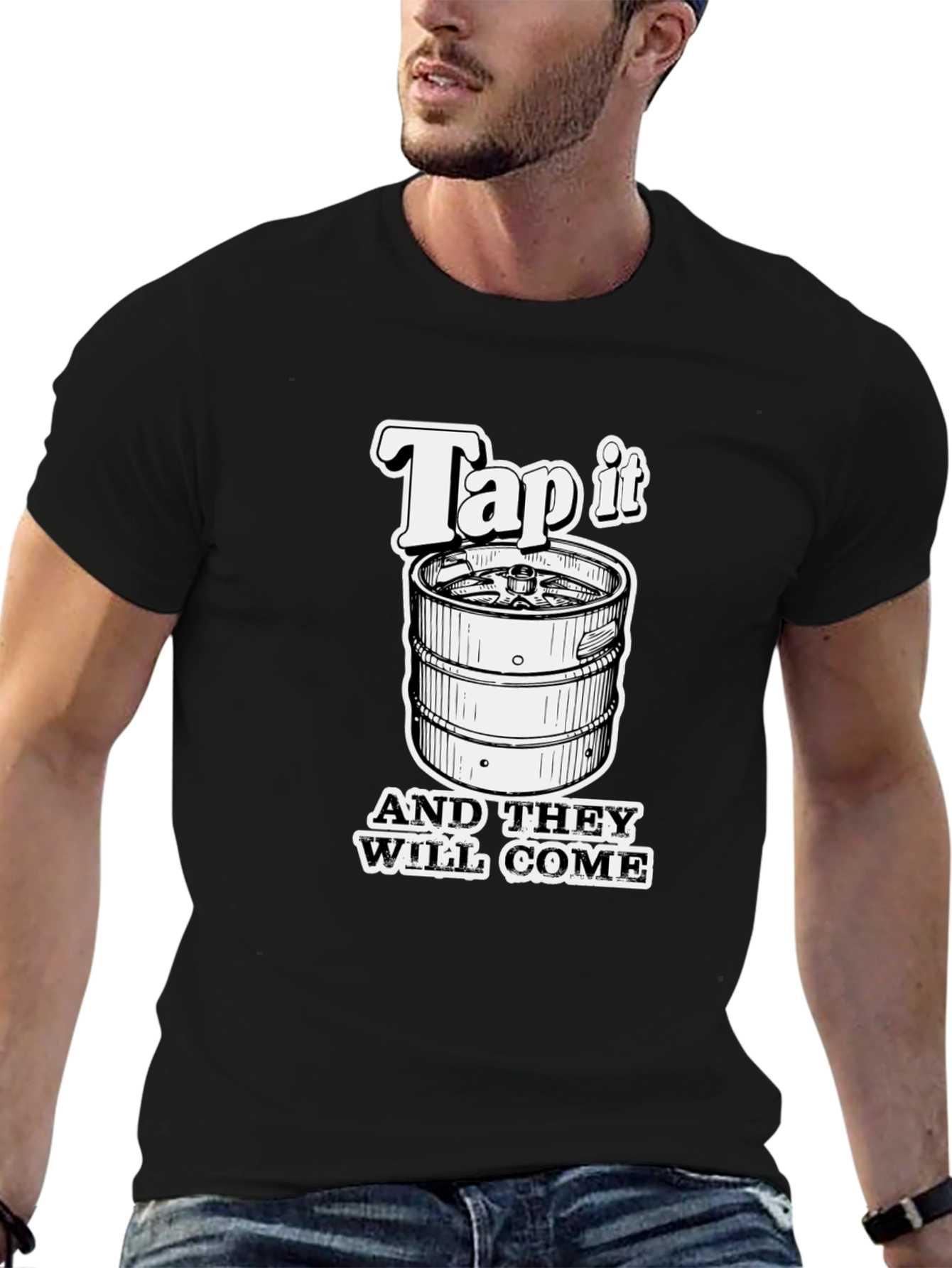 Tap It Funny Beer Keg T-Shirt