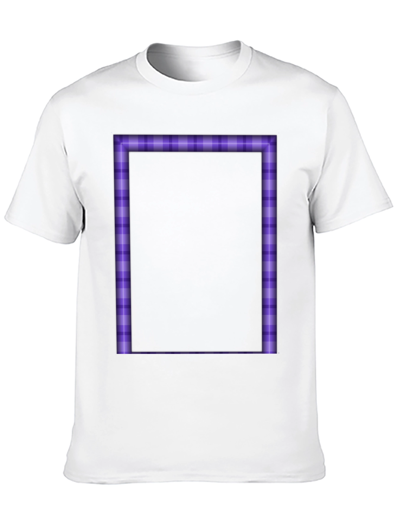 Purple Plaid Border Graphic Tee