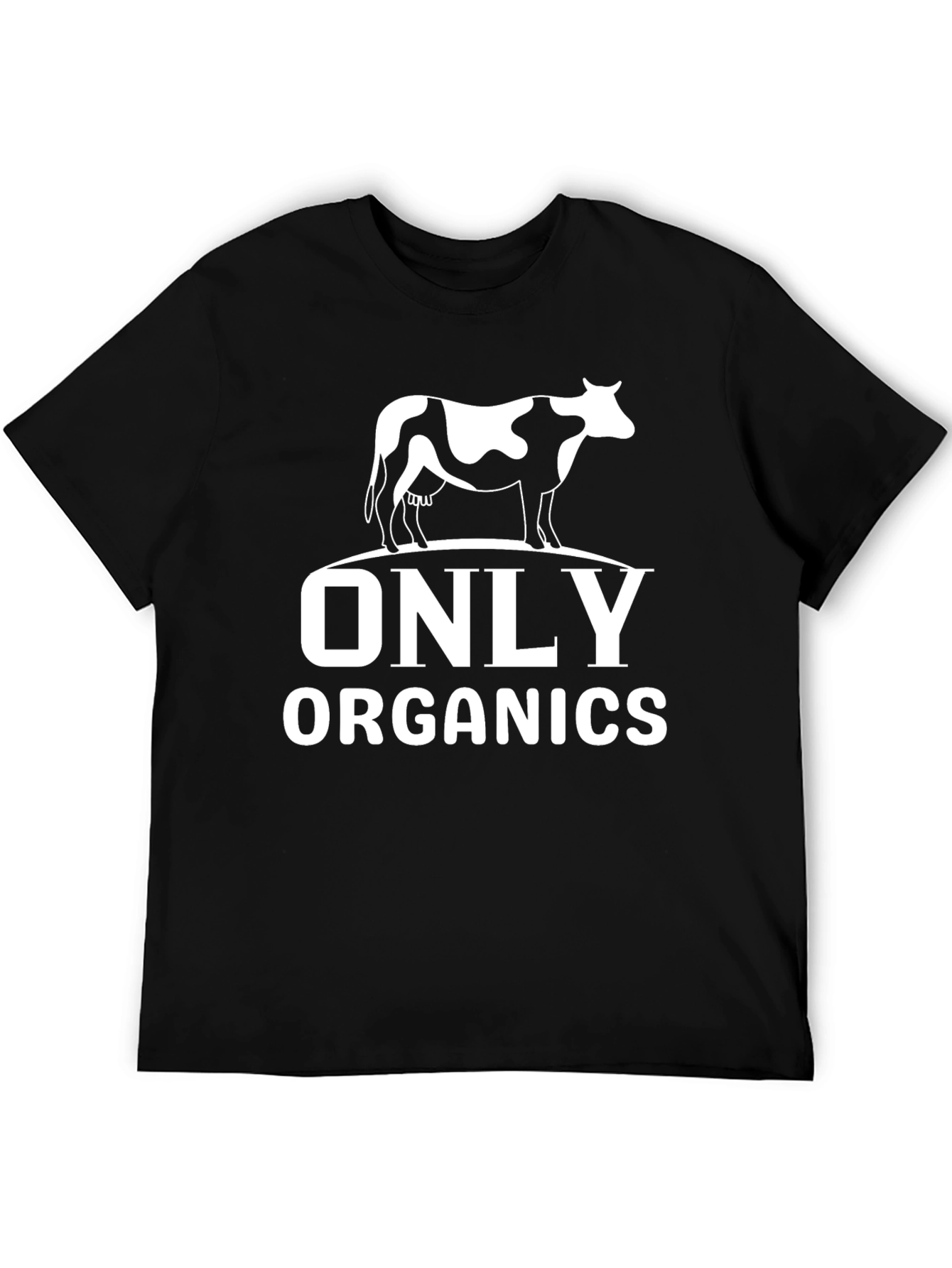 Only Organics Cow T-Shirt - Black