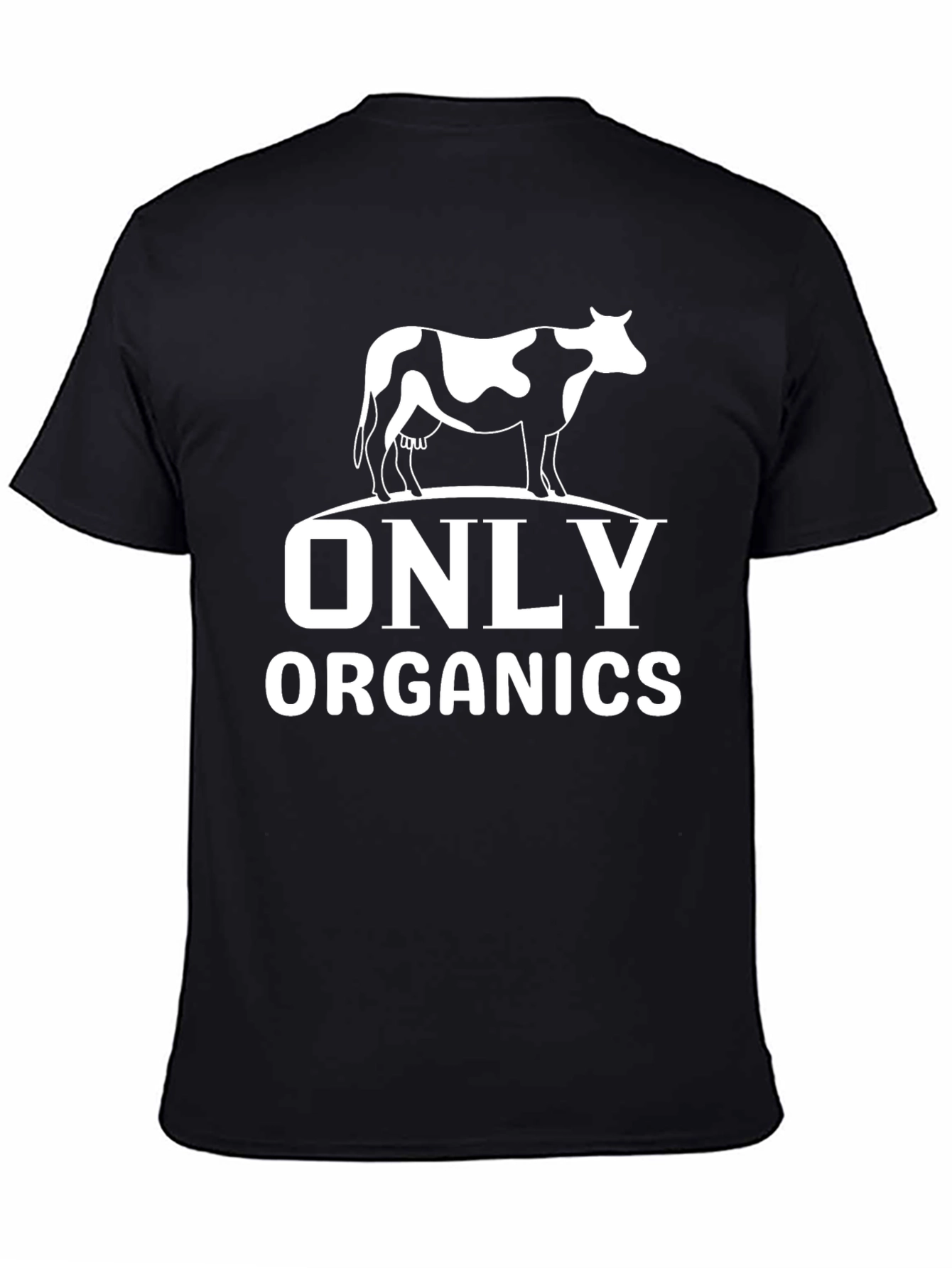 Only Organics Cow T-Shirt - Black