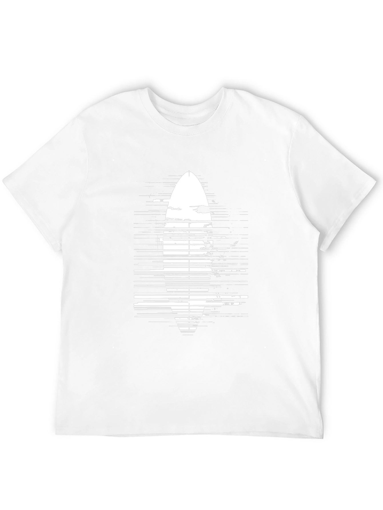 Surfboard Graphic Tee - Black Cotton Casual Shirt