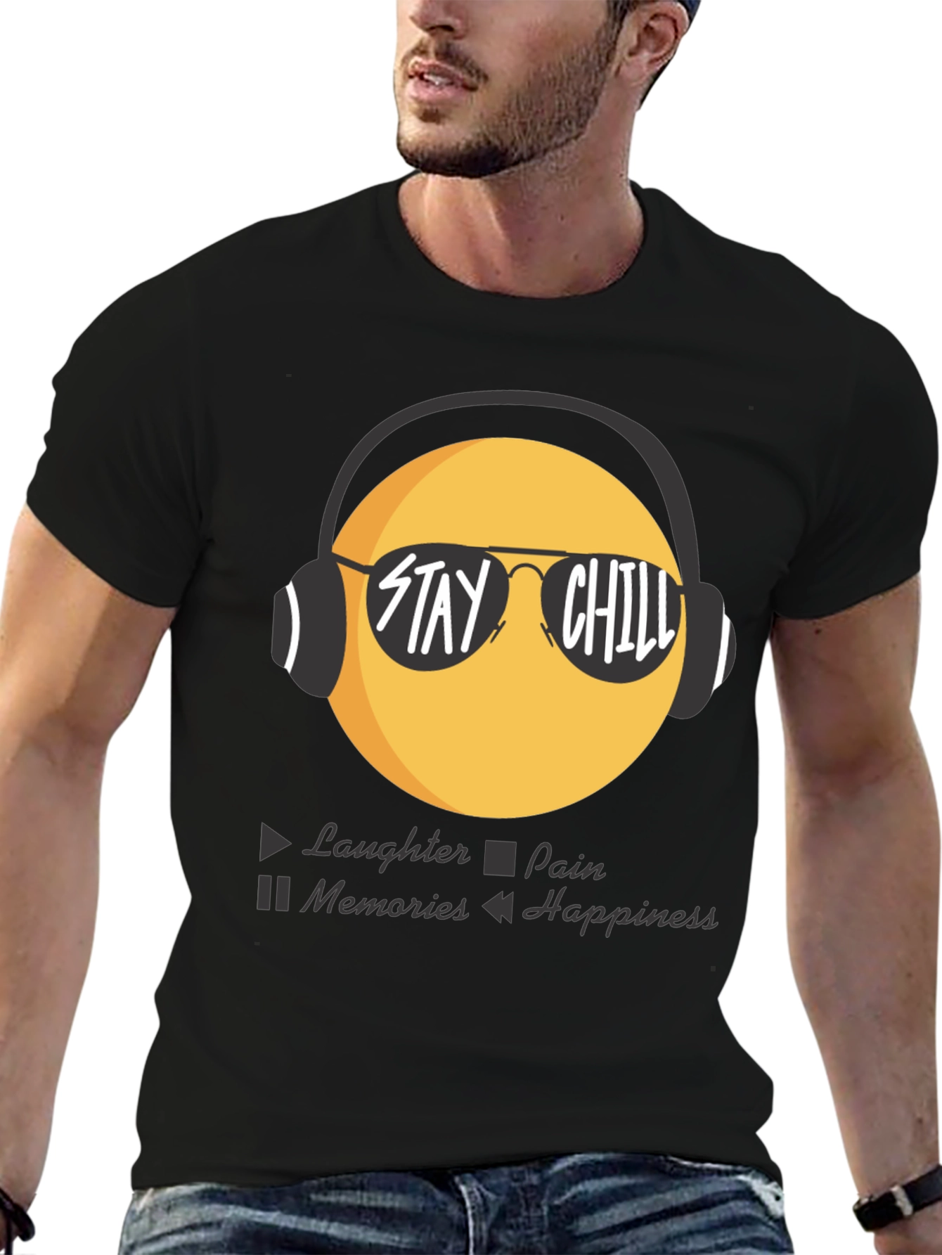 Stay Chill Emoji T-Shirt - Laughter Happiness