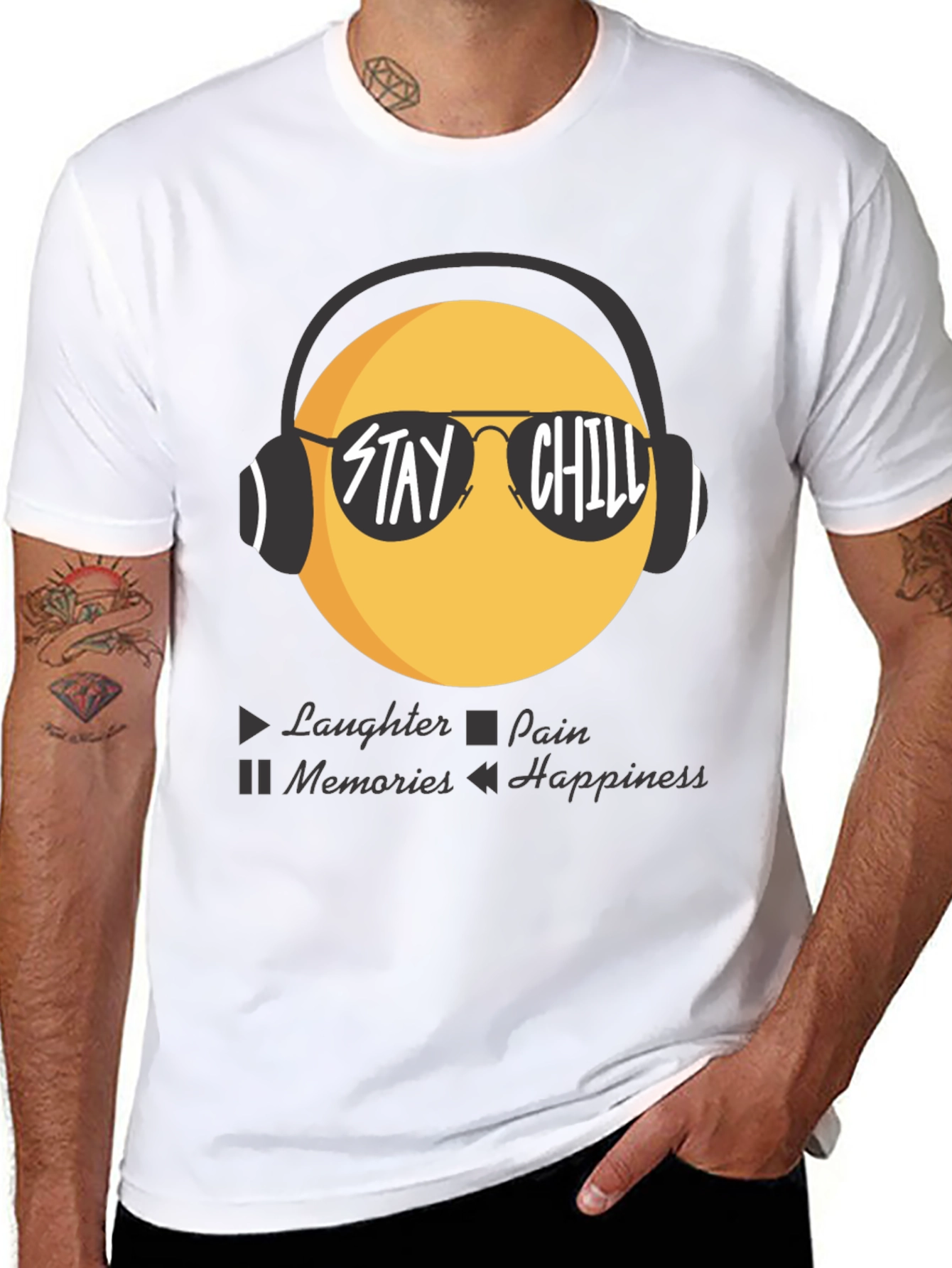 Stay Chill Emoji T-Shirt - Laughter Happiness