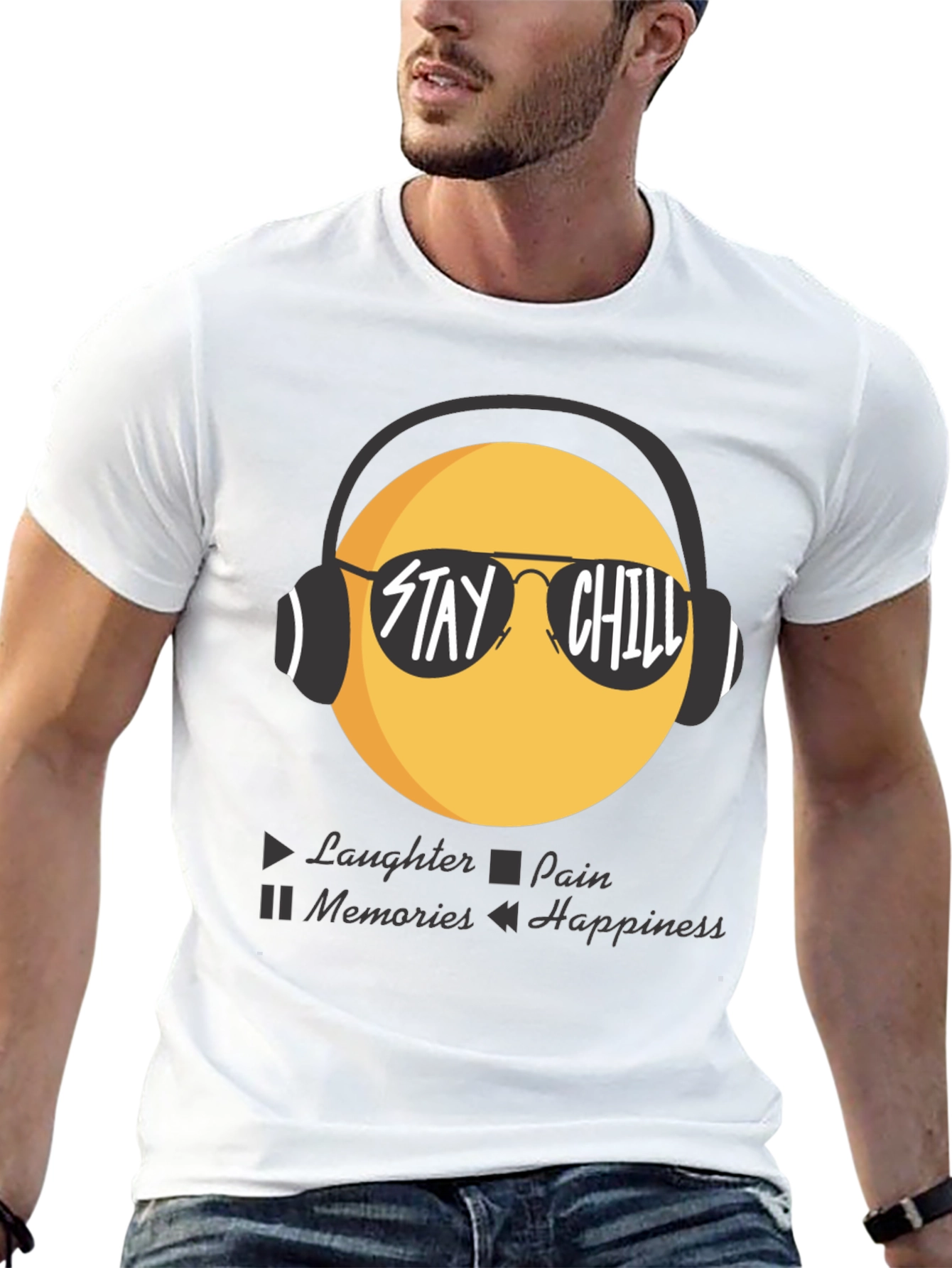 Stay Chill Emoji T-Shirt - Laughter Happiness