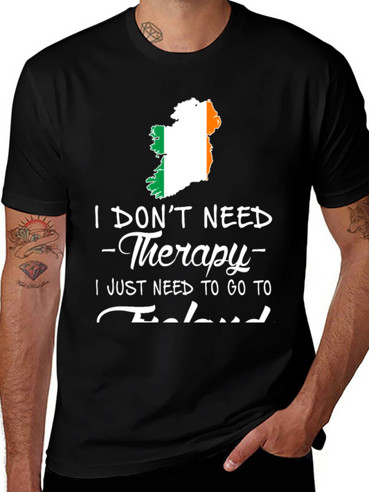 Ireland Therapy T-Shirt Funny Irish Vacation Tee