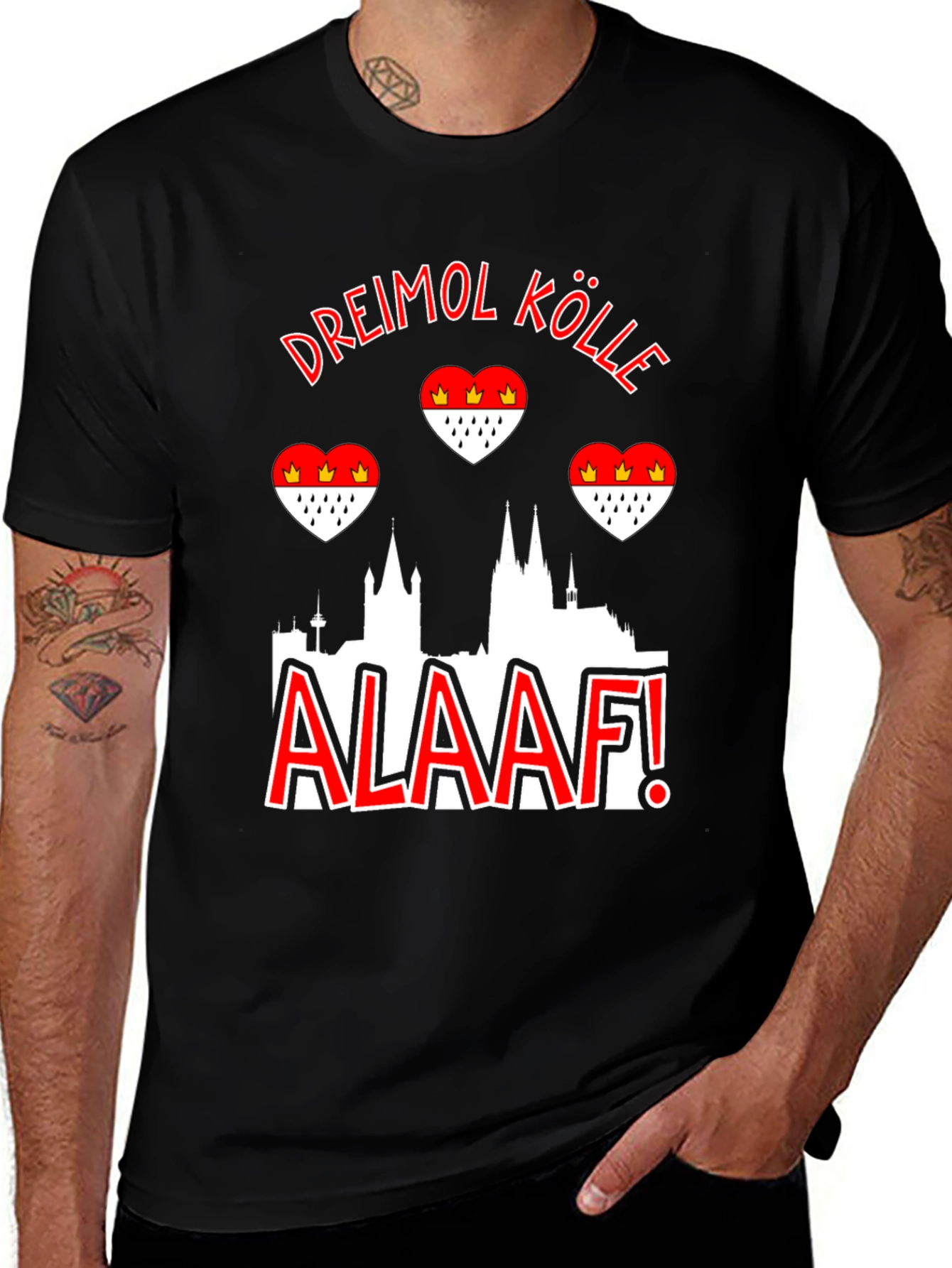 Dreimol Kölle Alaaf T-Shirt - Cologne Germany