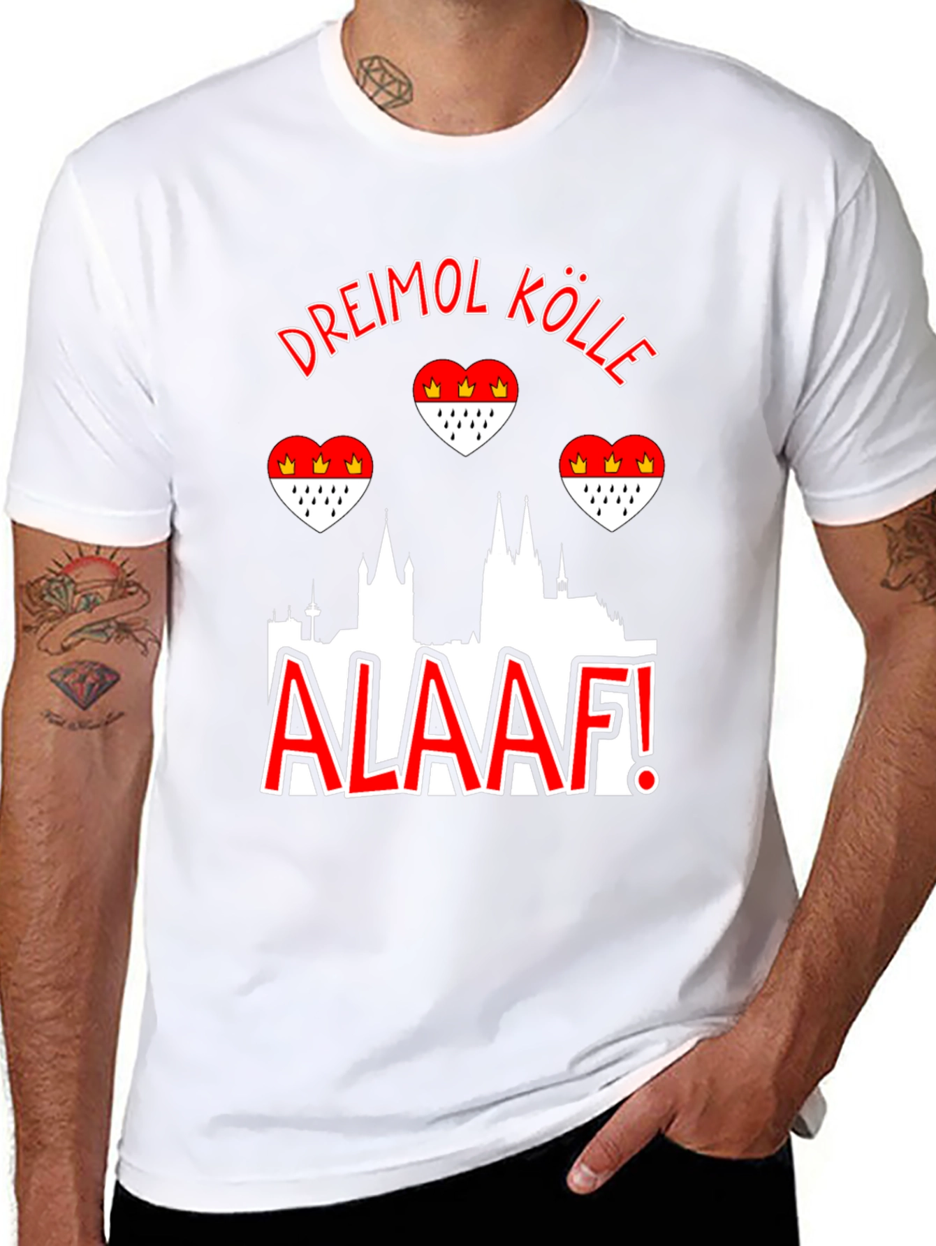 Dreimol Kölle Alaaf T-Shirt - Cologne Germany