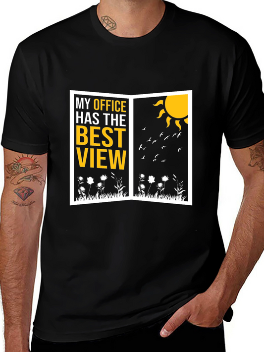 Best View Office Graphic T-Shirt - Nature Lover Tee