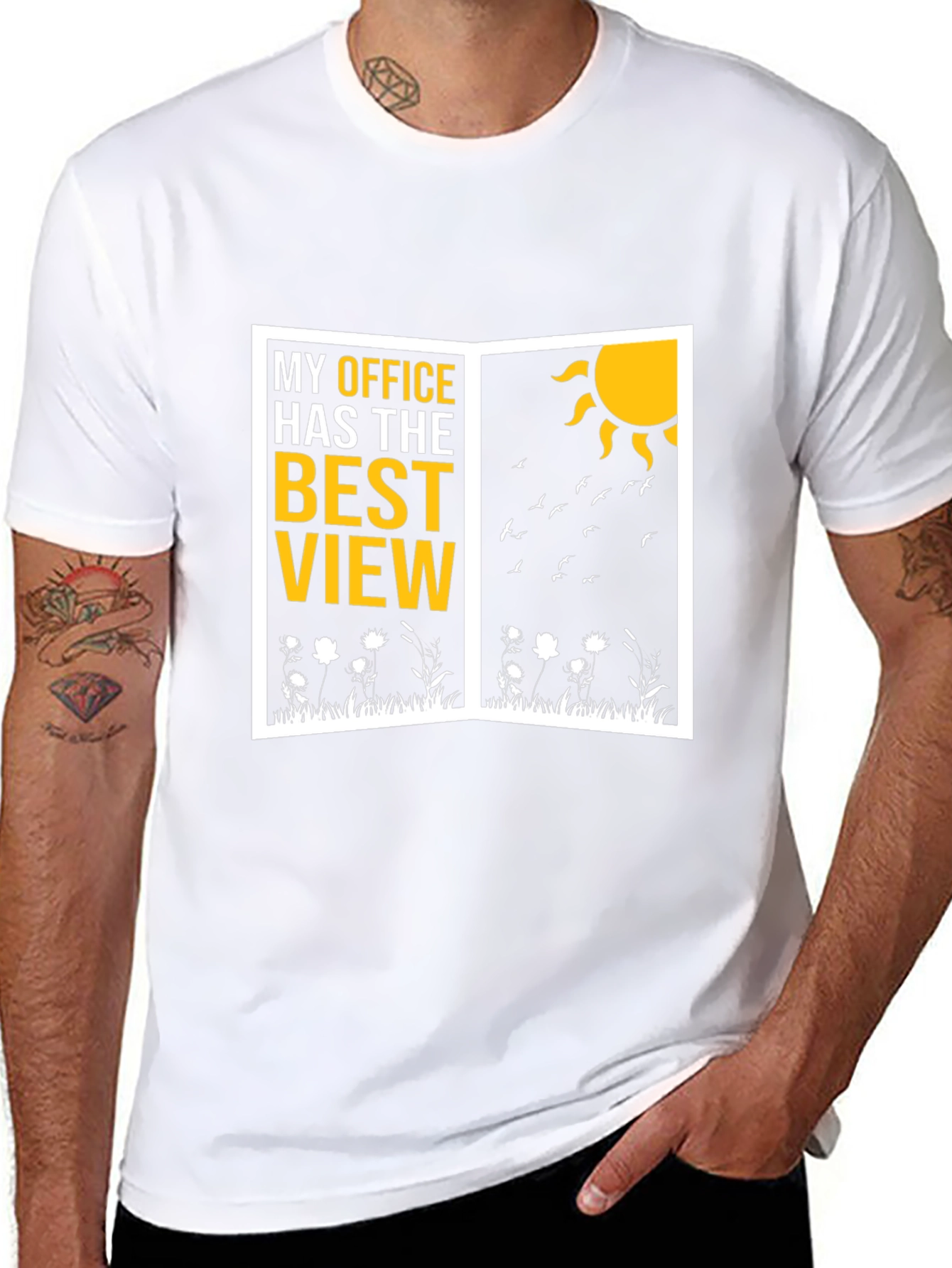Best View Office Graphic T-Shirt - Nature Lover Tee