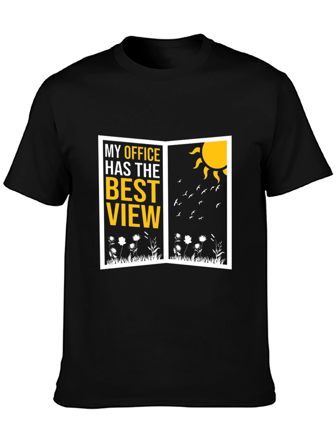 Best View Office Graphic T-Shirt - Nature Lover Tee