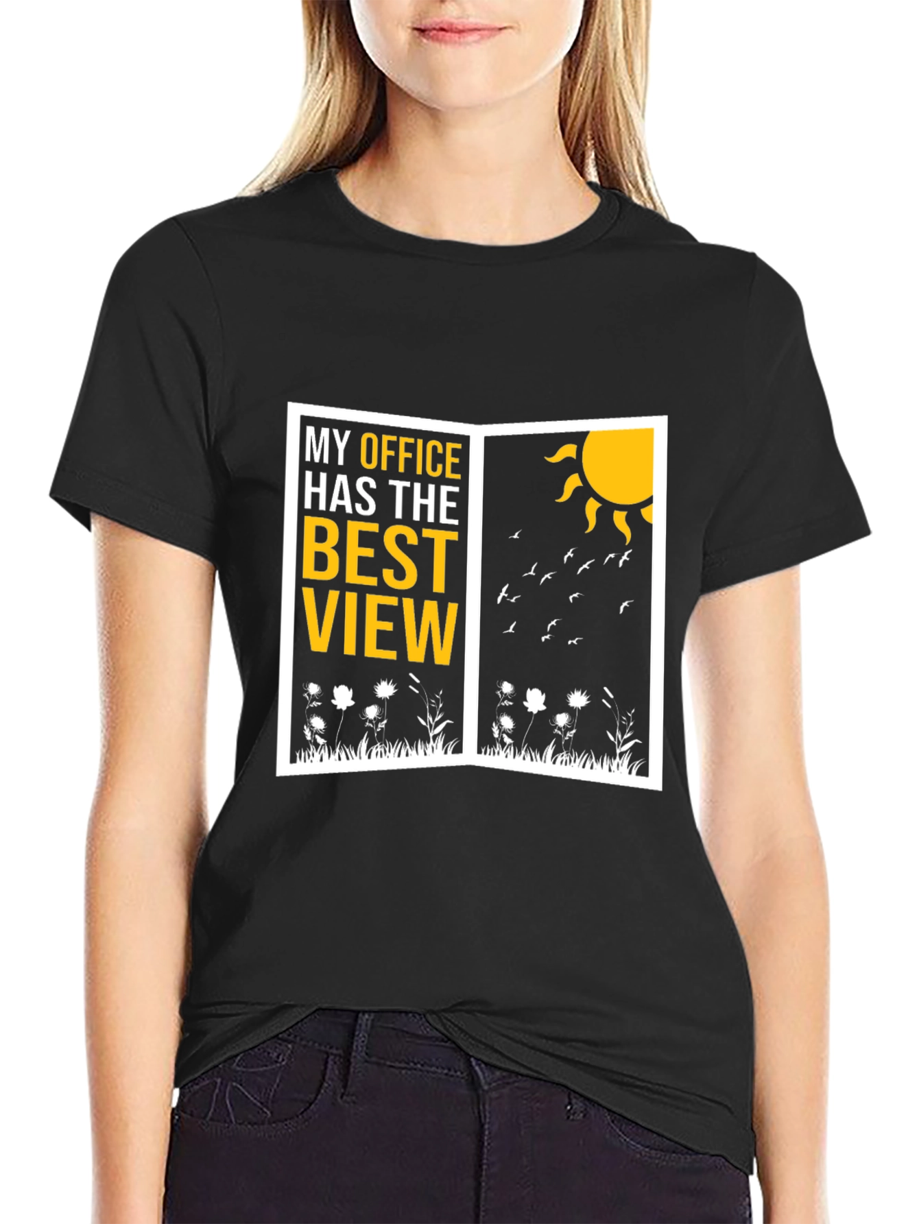 Best View Office Graphic T-Shirt - Nature Lover Tee