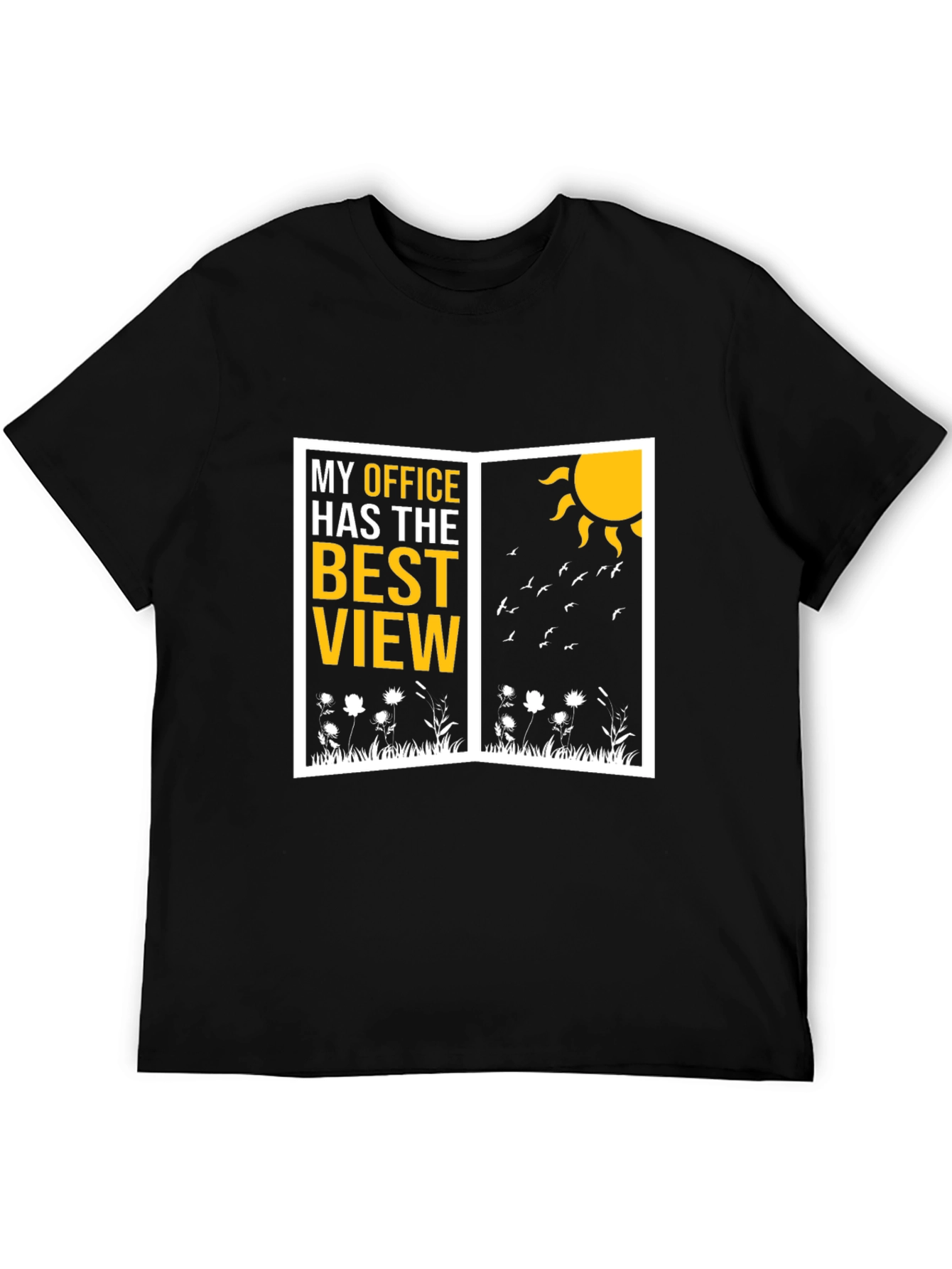 Best View Office Graphic T-Shirt - Nature Lover Tee