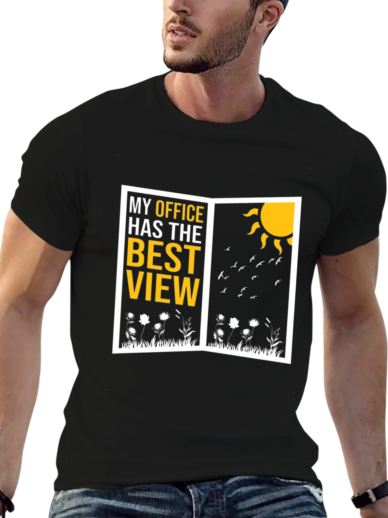 Best View Office Graphic T-Shirt - Nature Lover Tee
