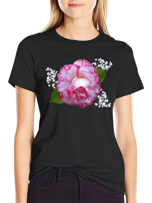 Floral Print Black T-Shirt - Stylish & Unique
