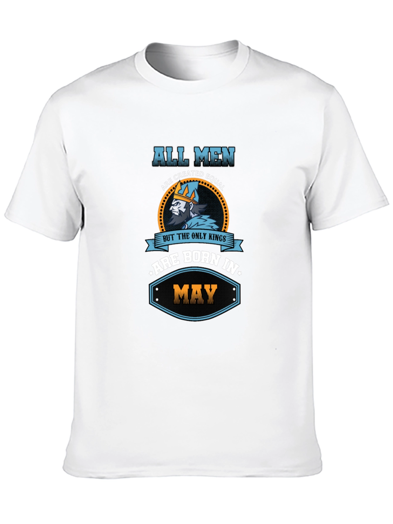 Mens Born in May Graphic Tee - Black