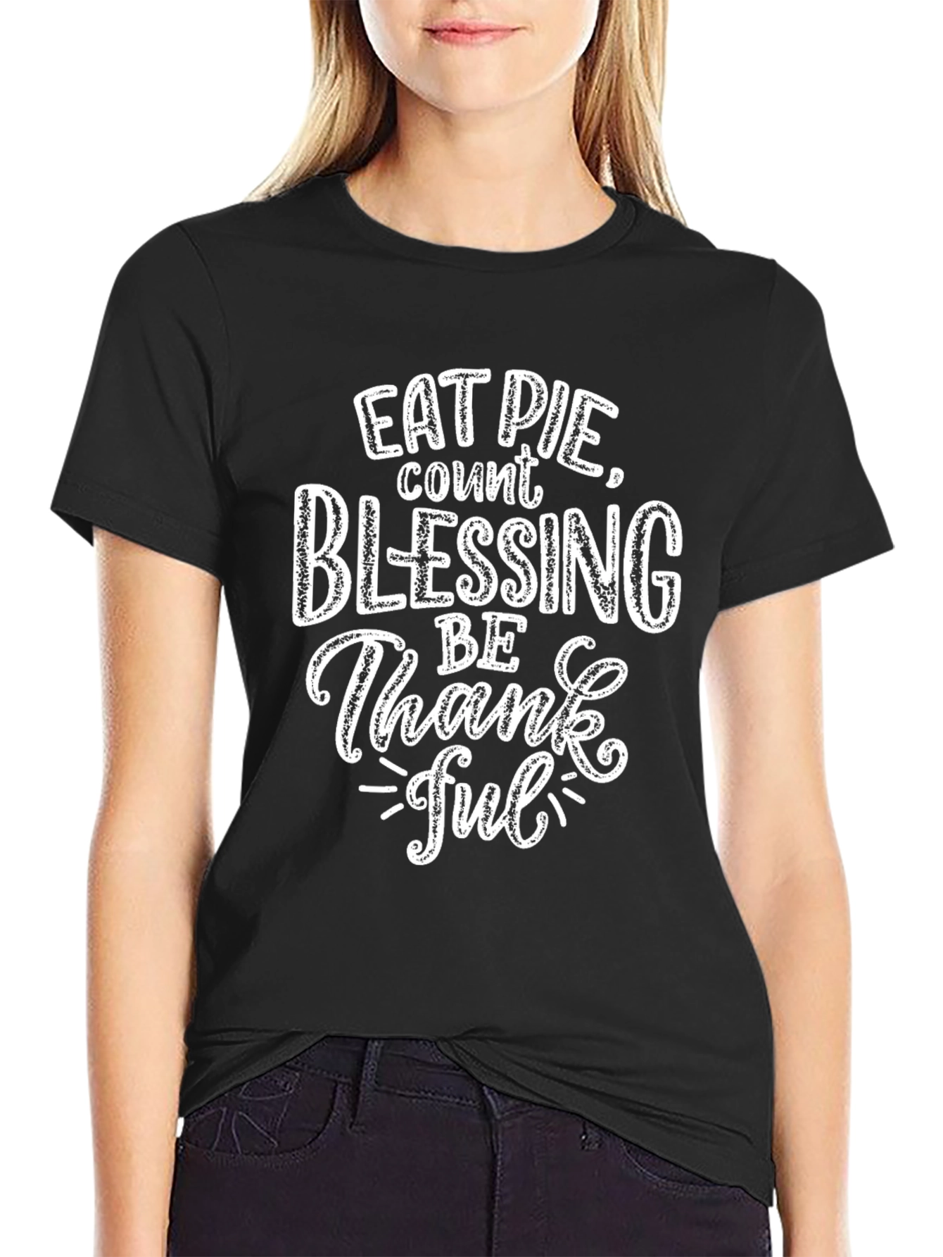 Eat Pie Count Blessings Graphic T-Shirt