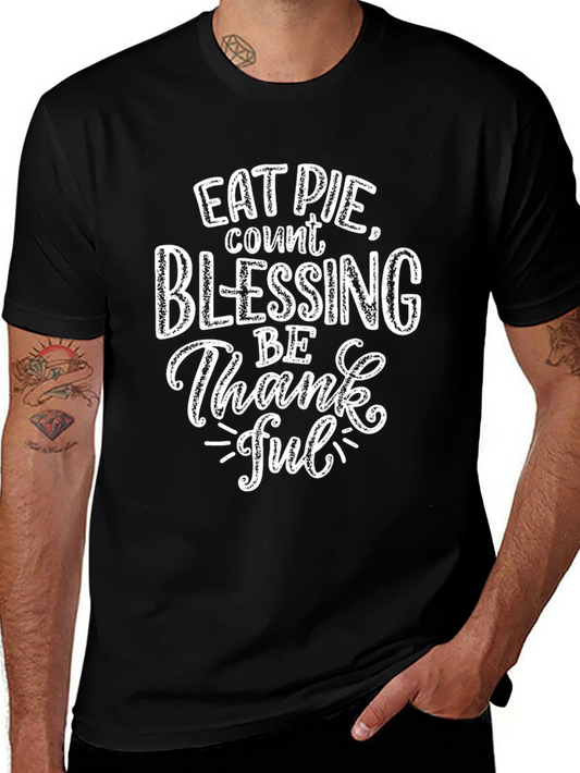 Eat Pie Count Blessings Graphic T-Shirt