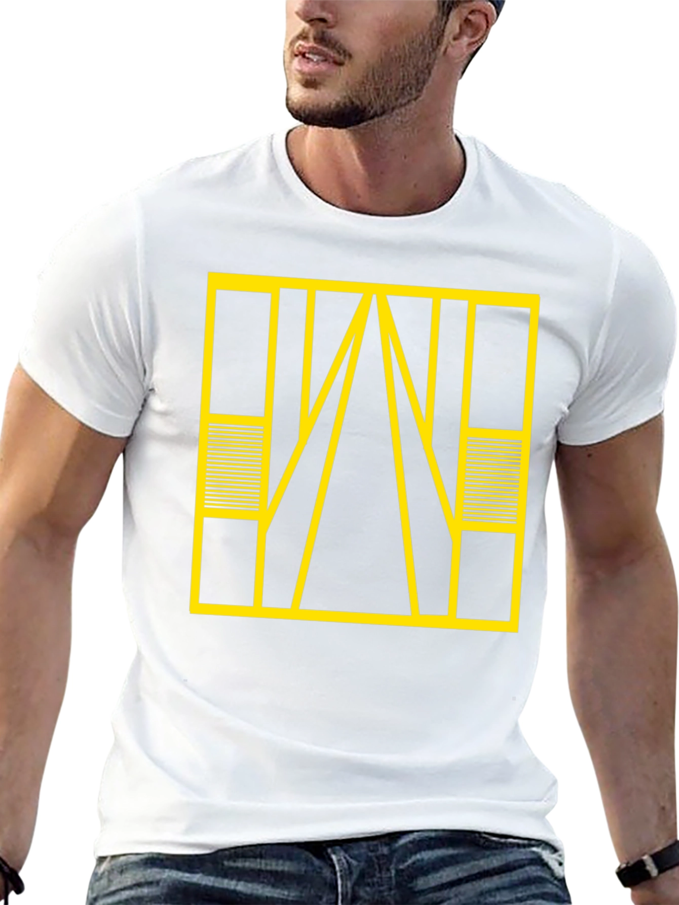Geometric Design Tee - Modern Style