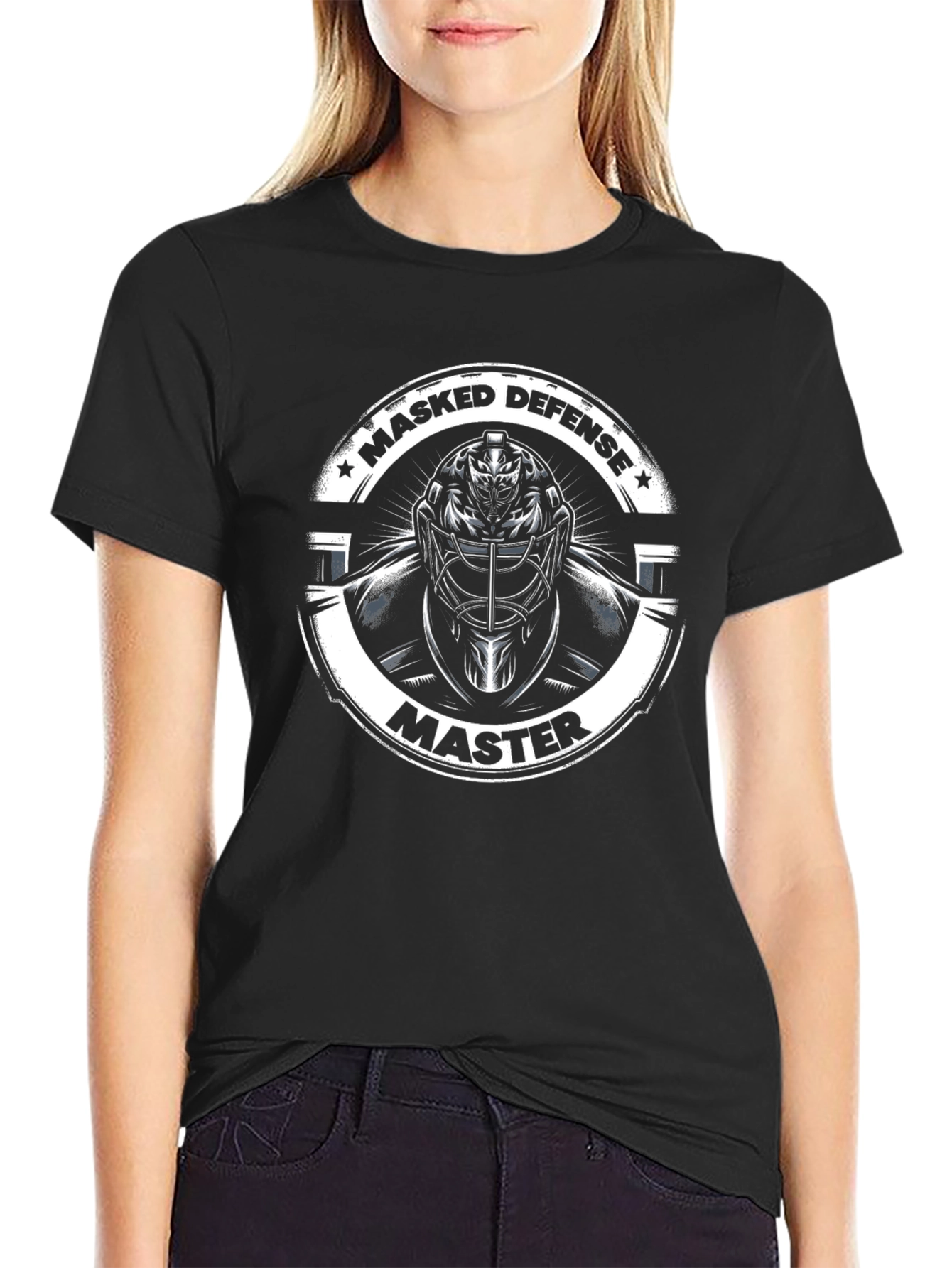 Masked Defense Master Graphic T-Shirt - Hockey Goalie Tee