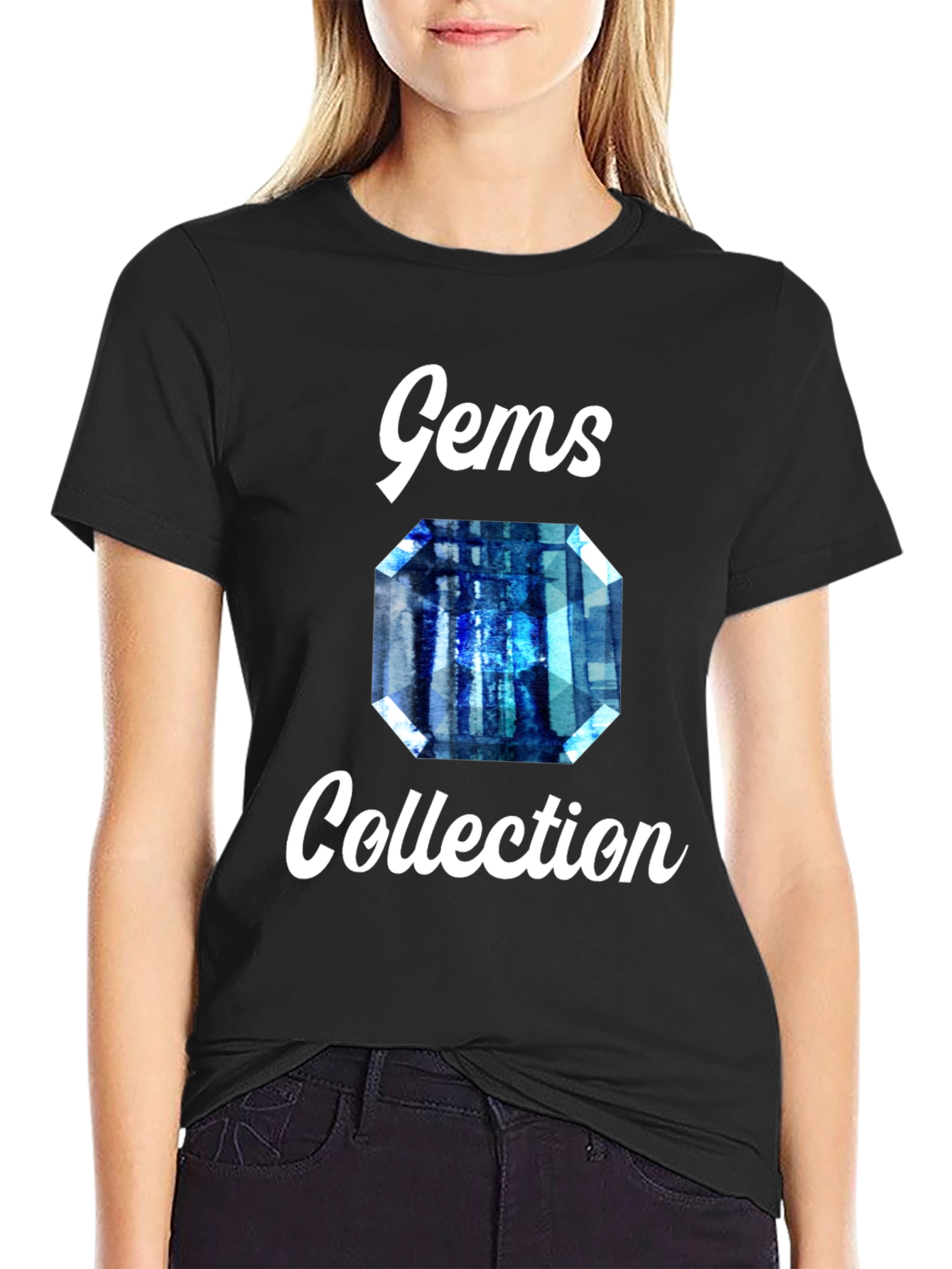 Gems Collection Graphic Tee - Stylish Gemstone Design
